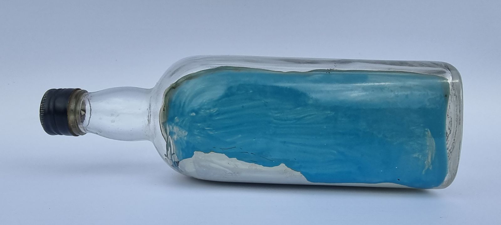 A Rare Folk Art Diorama Model Ship In A Bottle Circa 1930 photo Home Decor