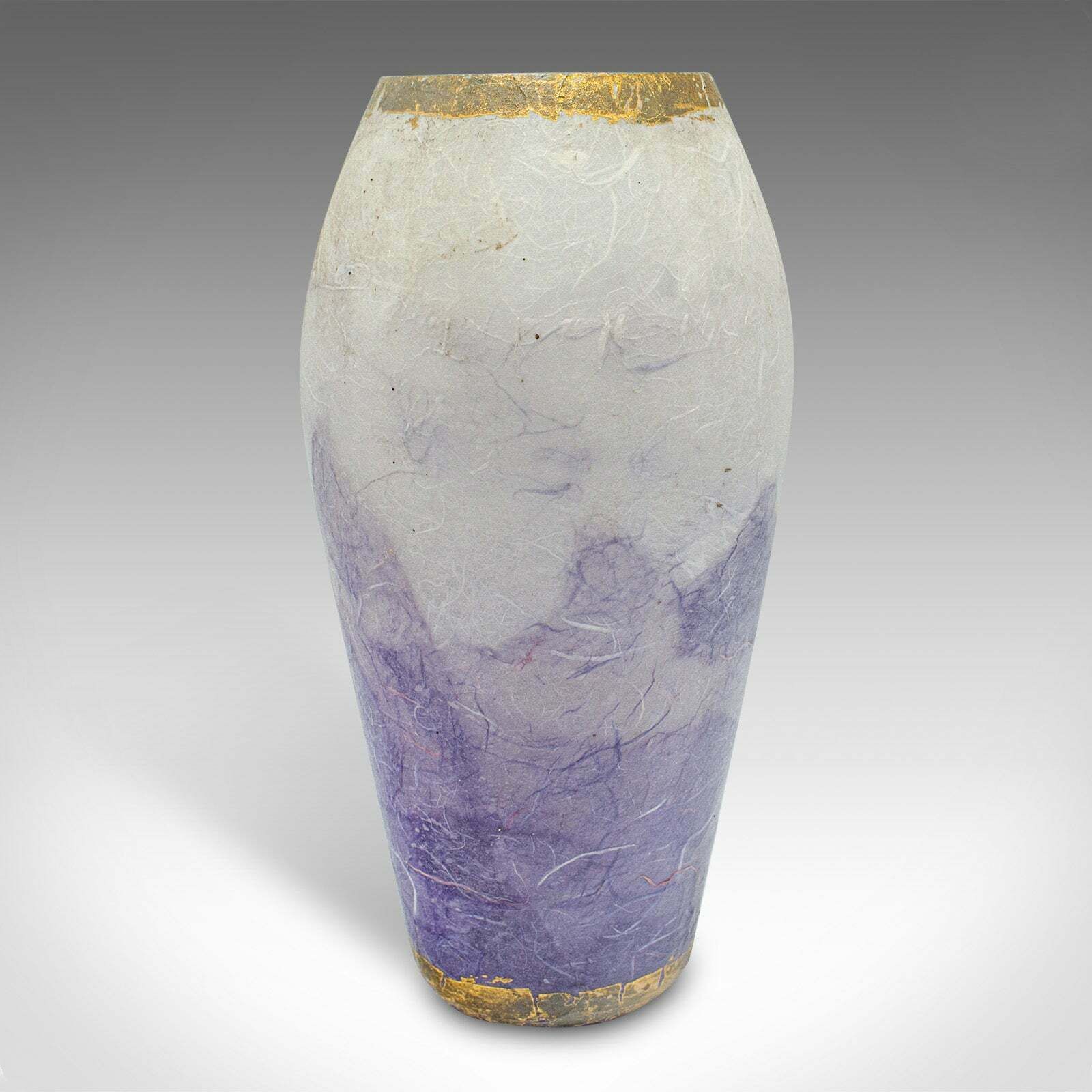 Contemporary Decorative Flower Vase, English, Art Glass, Posy Sleeve, Applique photo Home Decor