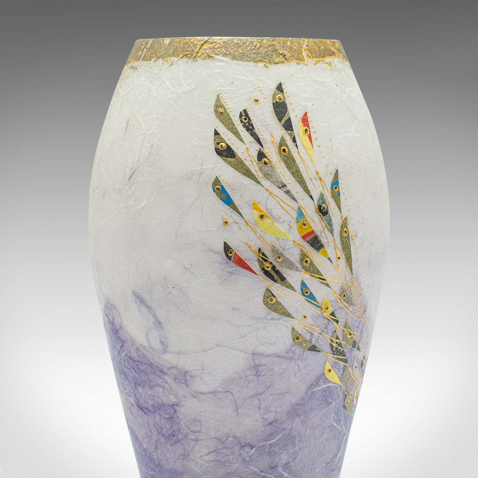 photo furniture Contemporary Decorative Flower Vase, English, Art Glass, Posy Sleeve, Applique