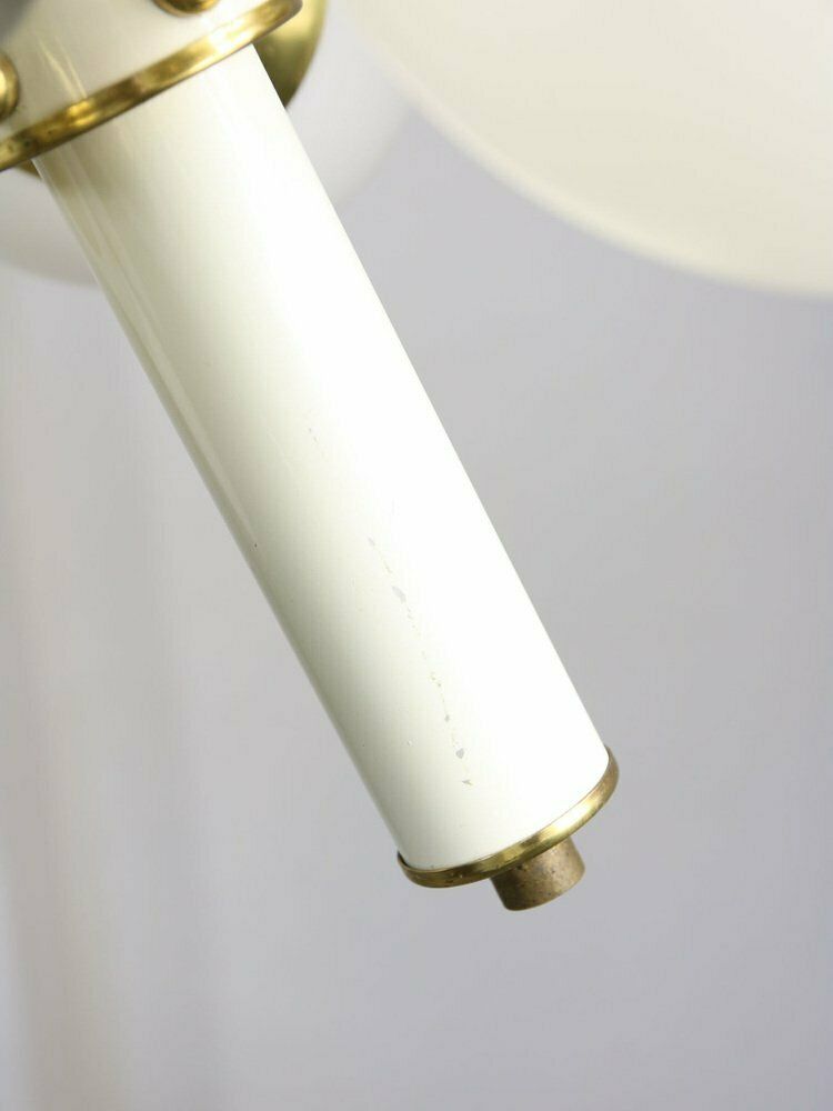 photo buy Vintage Italian Brass And Opaline Sputnik Chandelier, 1970s