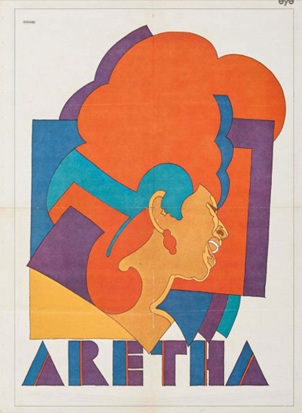 Original Vintage Poster Aretha Franklin   Milton Glaser