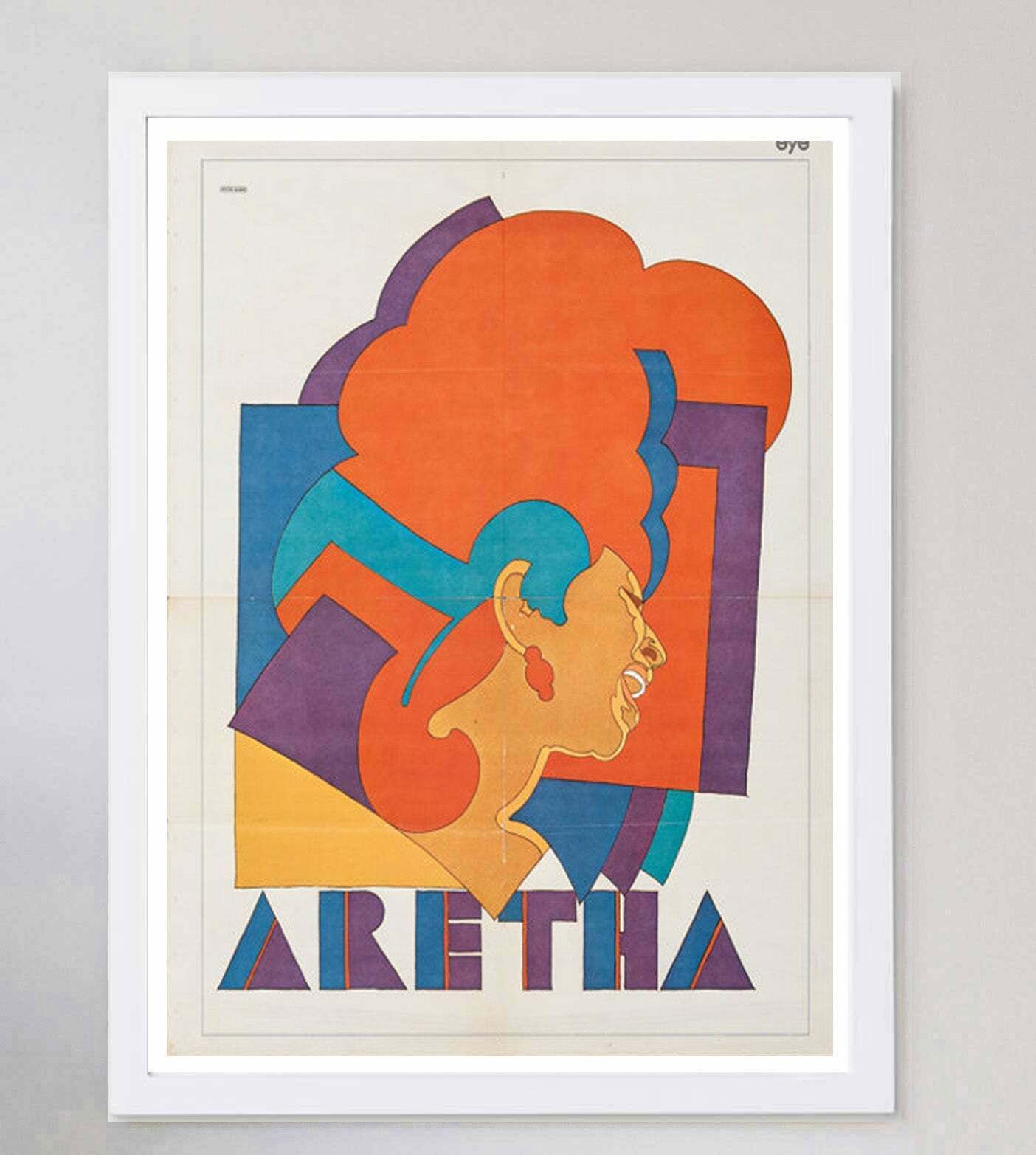 Original Vintage Poster Aretha Franklin   Milton Glaser photo for sale