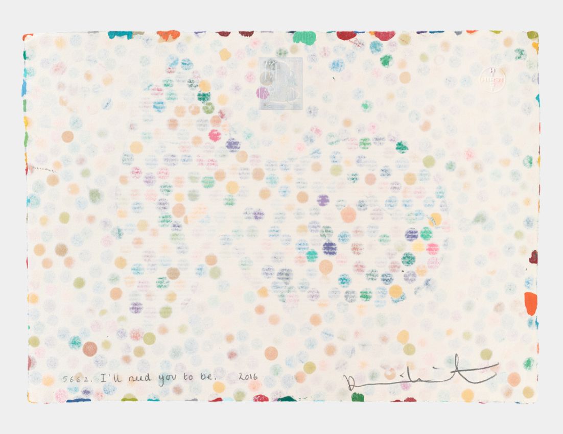 Damien Hirst The Currency Unique Painting, I'll Need You To Be photo furniture