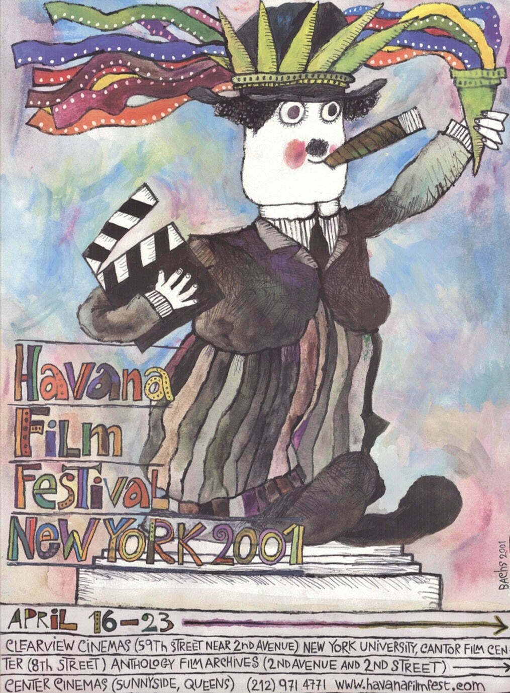 Havana Film Festival 2001   Original Vintage Poster
