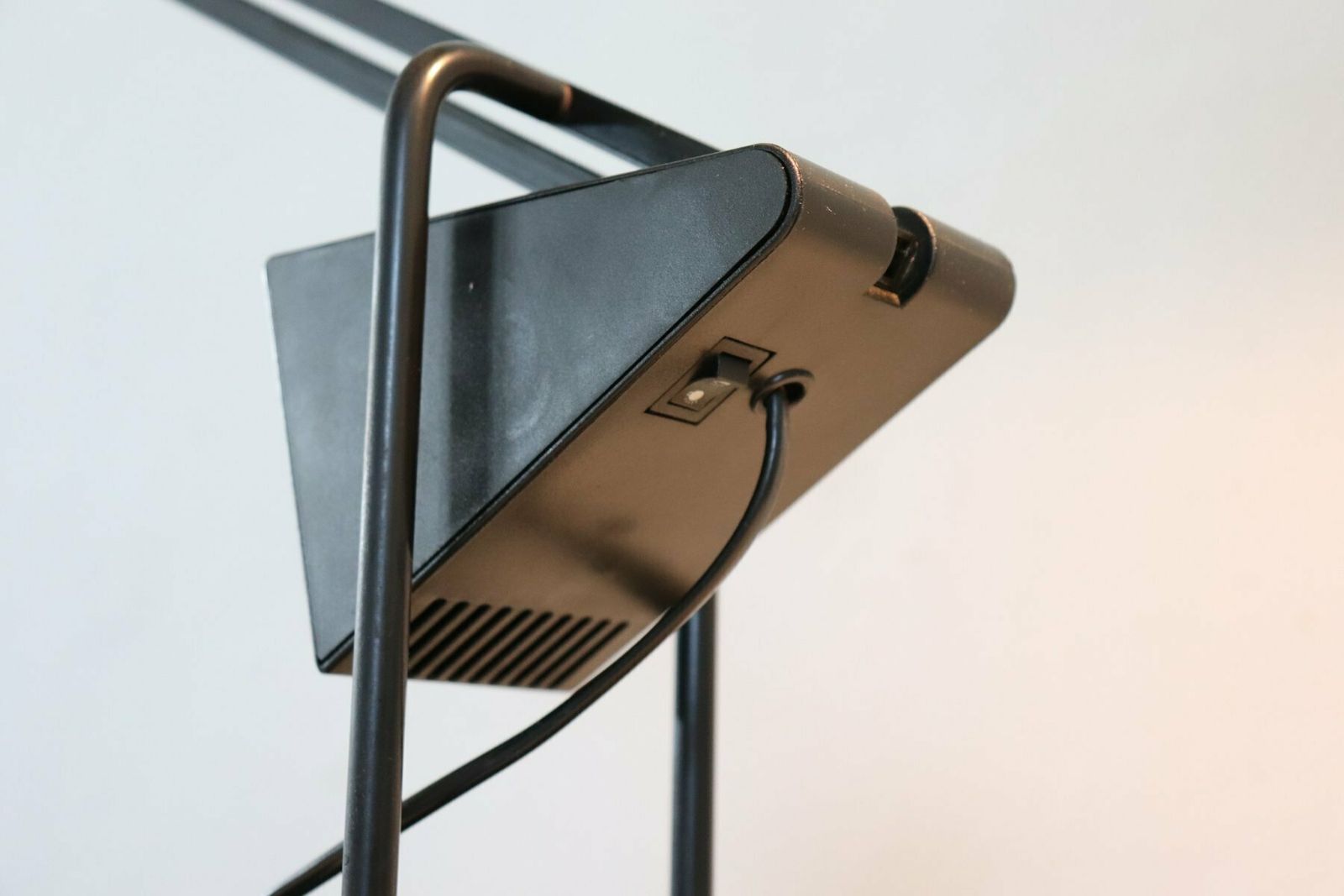 Black Metal Postmodern Table Lamp By Fridolin Naef For Luxo, 1980s photo furniture