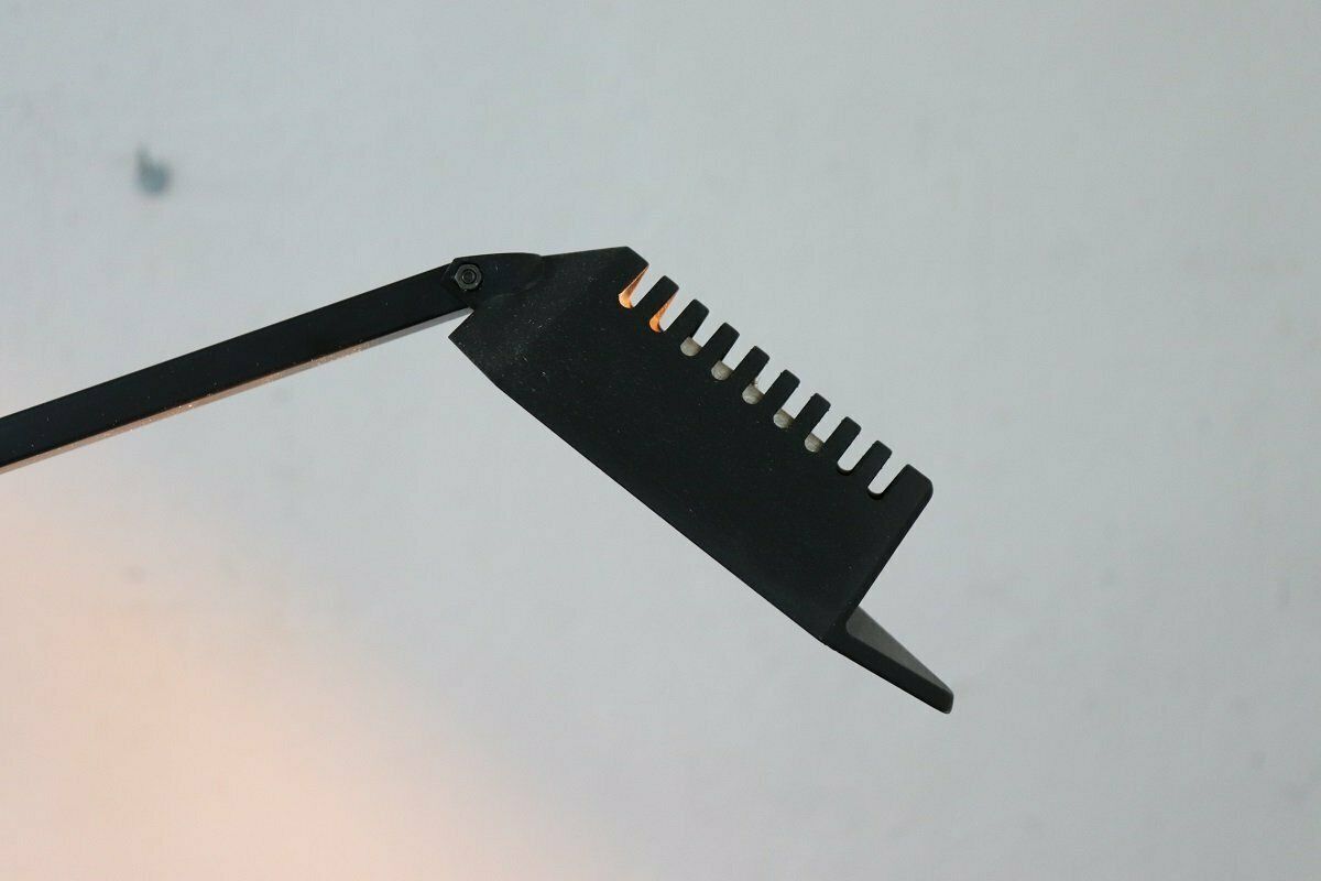 Lighting Black Metal Postmodern Table Lamp By Fridolin Naef For Luxo, 1980s photo