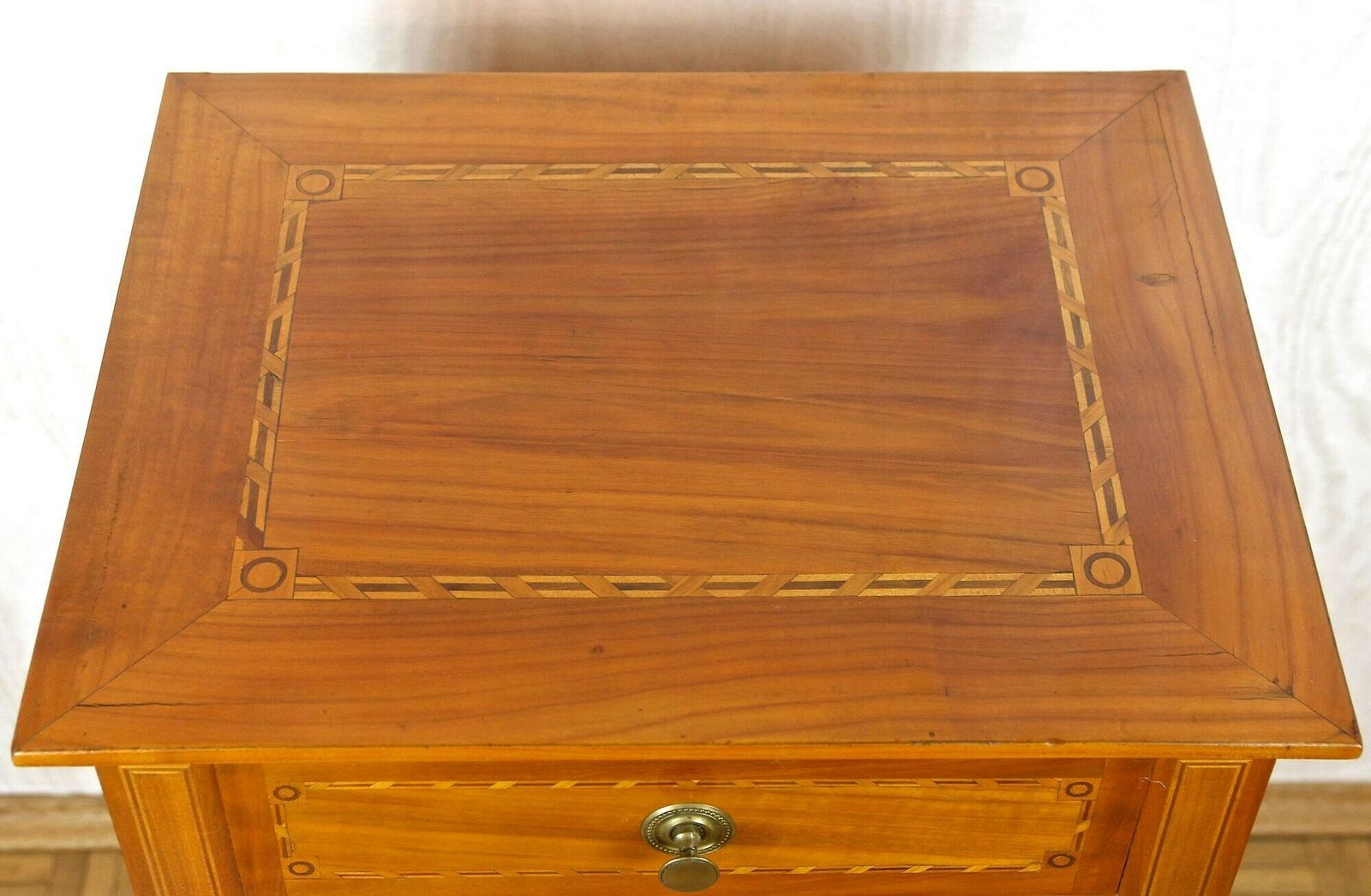 19th Century Cherrywood Pillar Cabinet, Austria Ca. 1800 photo Furniture