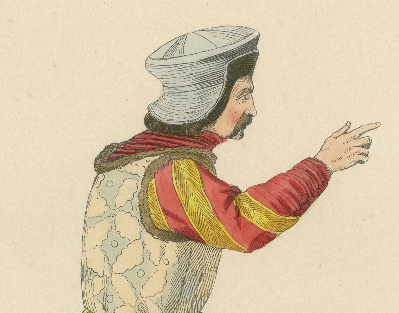 Courtly Splendor: A Nobleman At Emperor Sigismund's Court, 1847 photo Art