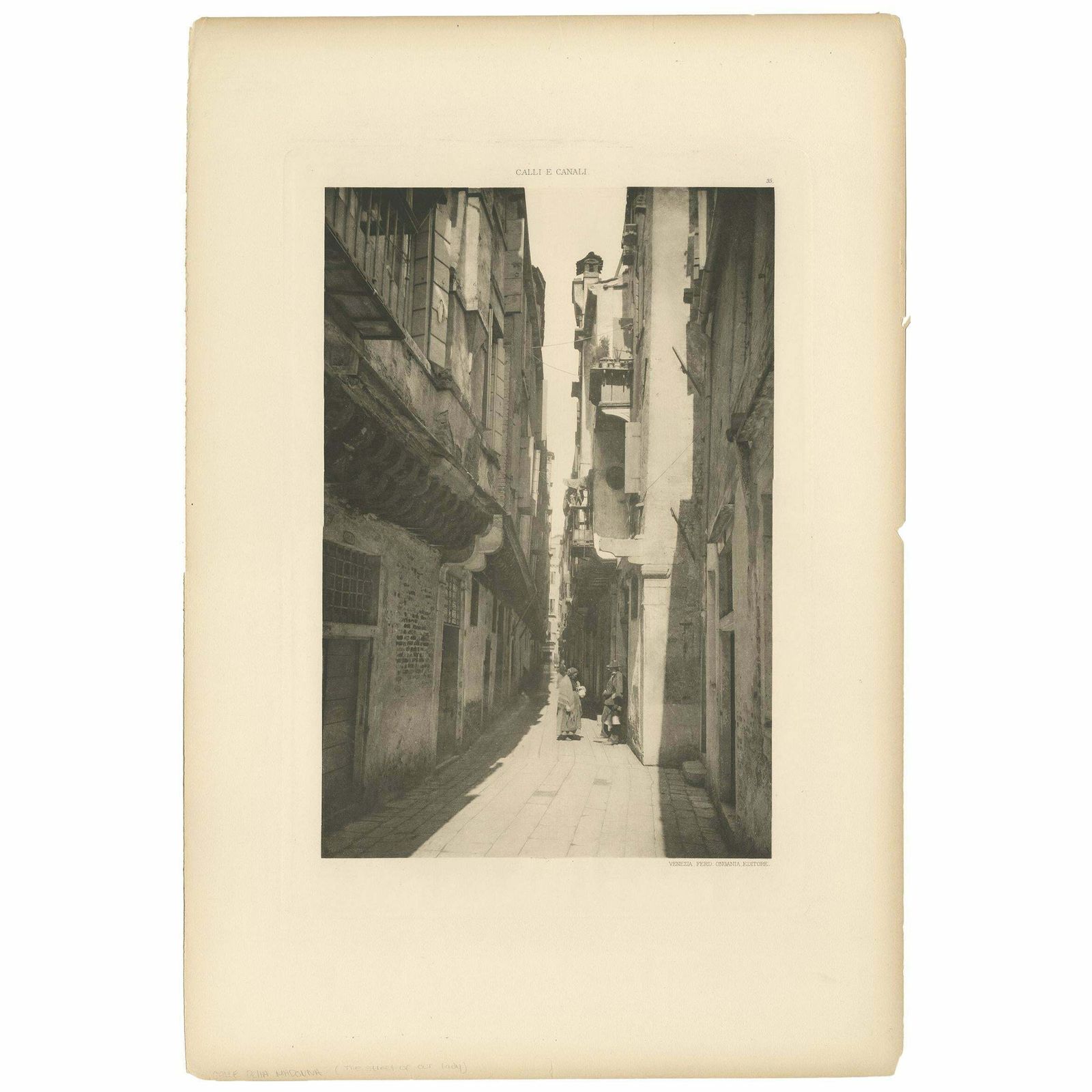 Venetian Serenity: Capturing The Essence Of Calle Della Madonna, 1890