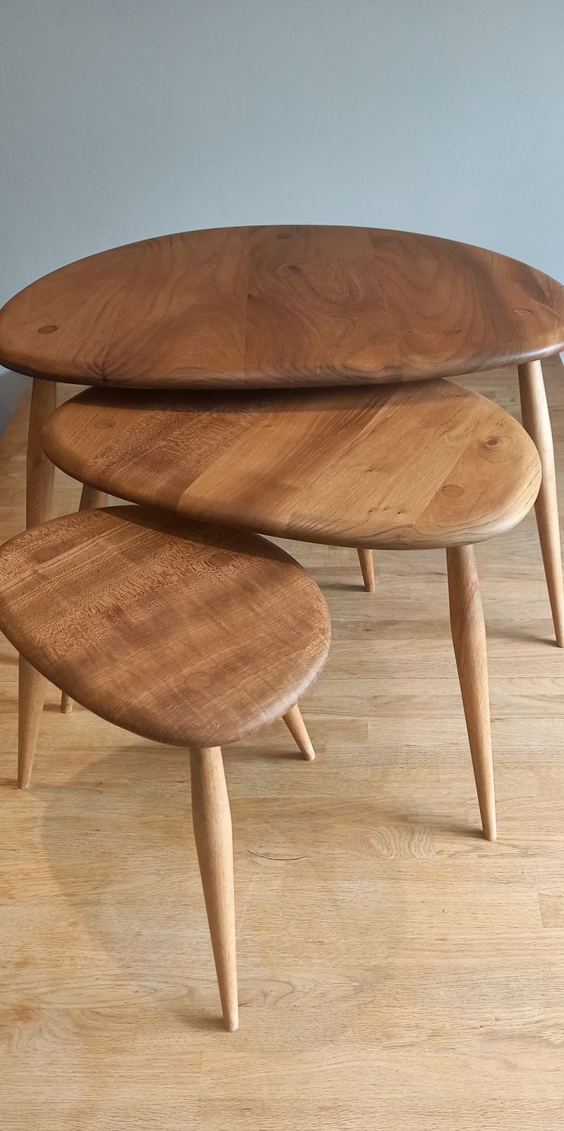 Now Sold** Vintage Ercol Pebble Nesting Tables