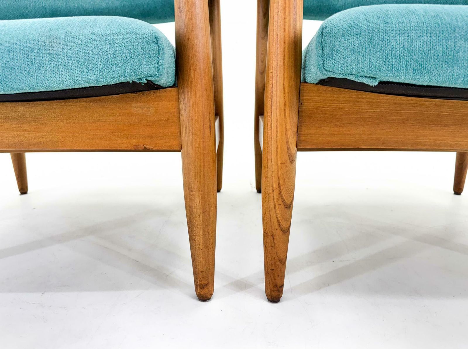Pair Of Mid Century Armchairs, Czechoslovakia, 1970's photo vintage