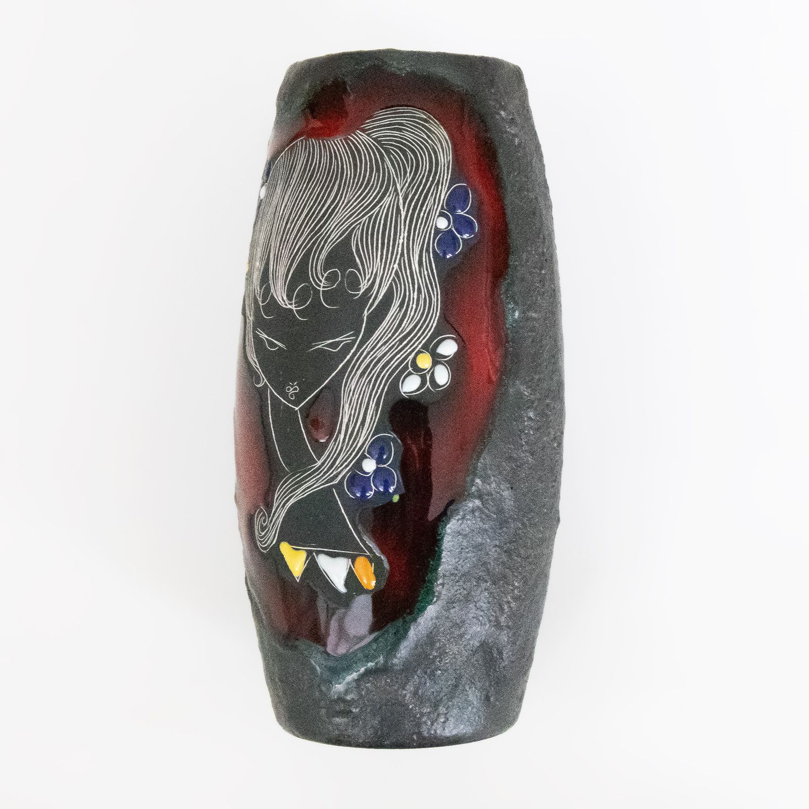 1960s Stylised Girl Vase Handmade At Libertas Pottery Studio In The Republic Of San Marino photo buy