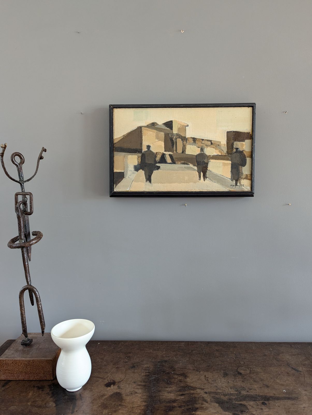 Spanish Walks Oil Painting, 21st Century photo furniture
