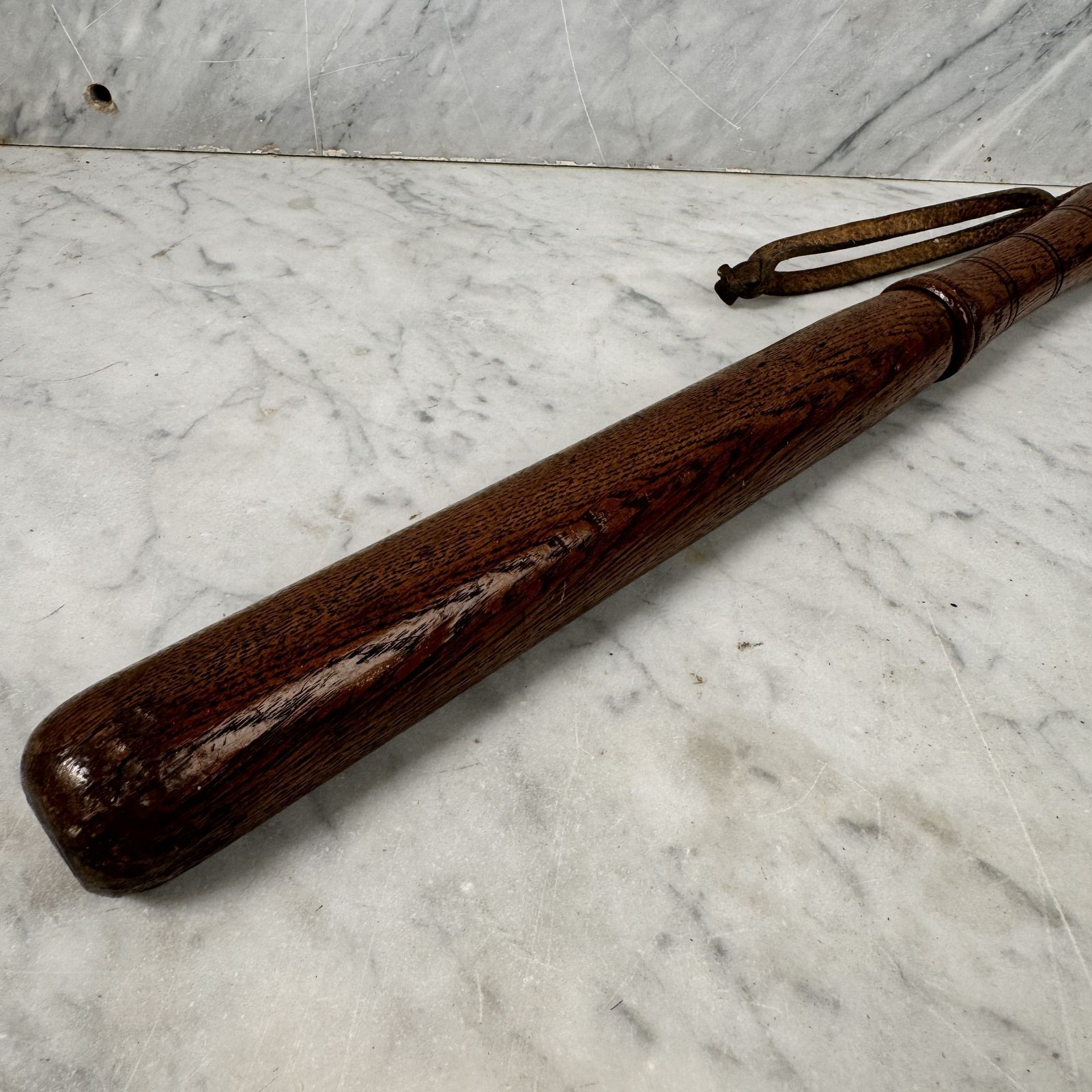 Oak Wooden Truncheon, 1920s, Vintage photo Home Decor