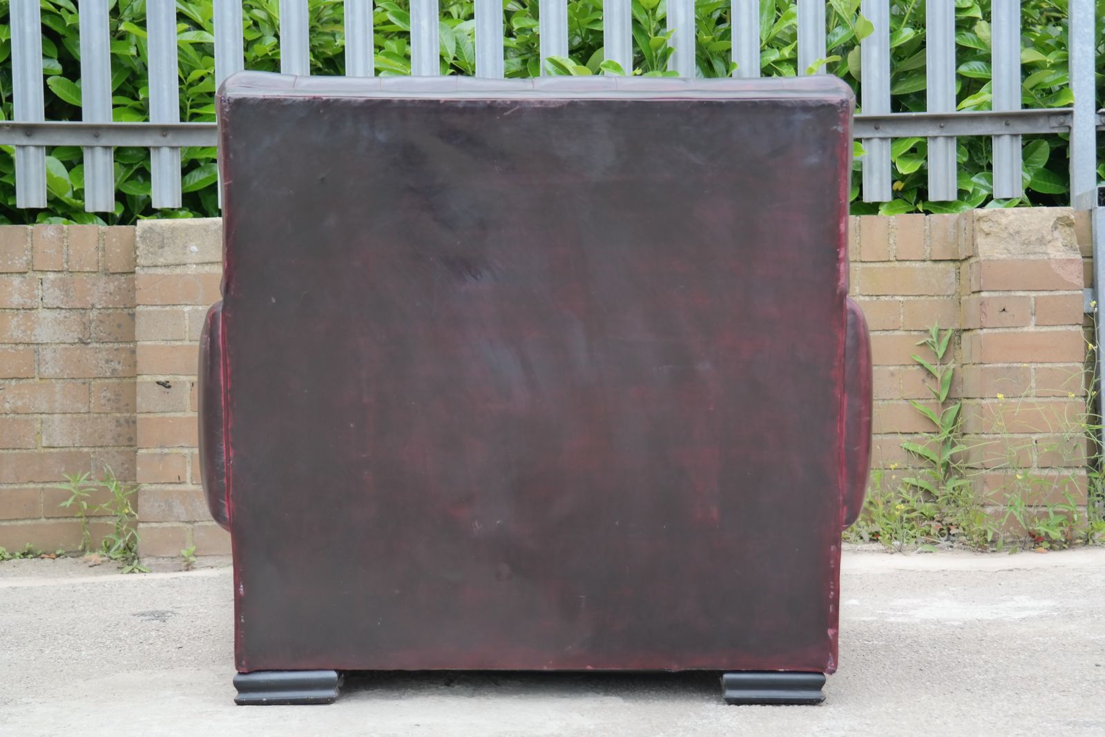 photo furniture Stunning Rare Ralph Lauren Errol Armchair Footstool Leather Burgundy