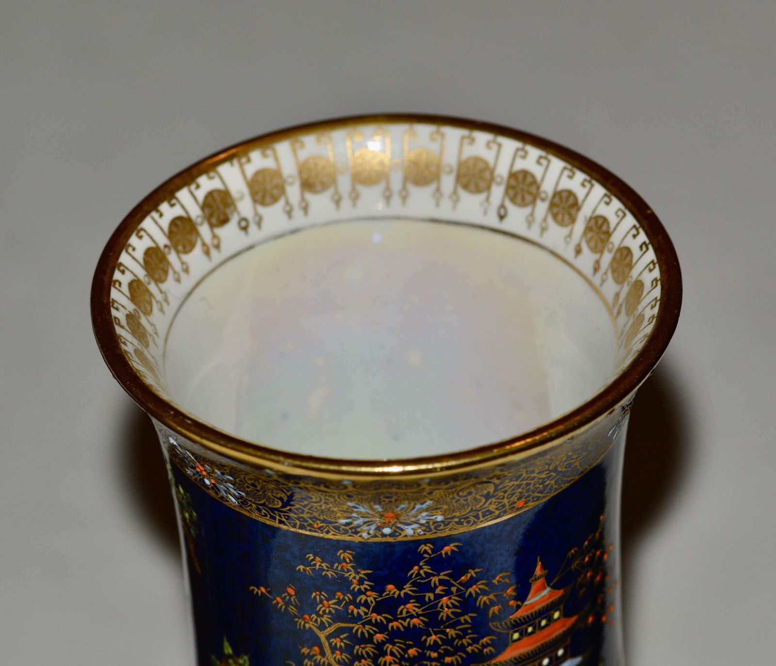 A Near Pair Of 1920's Carlton Ware Porcelain Vases photo furniture
