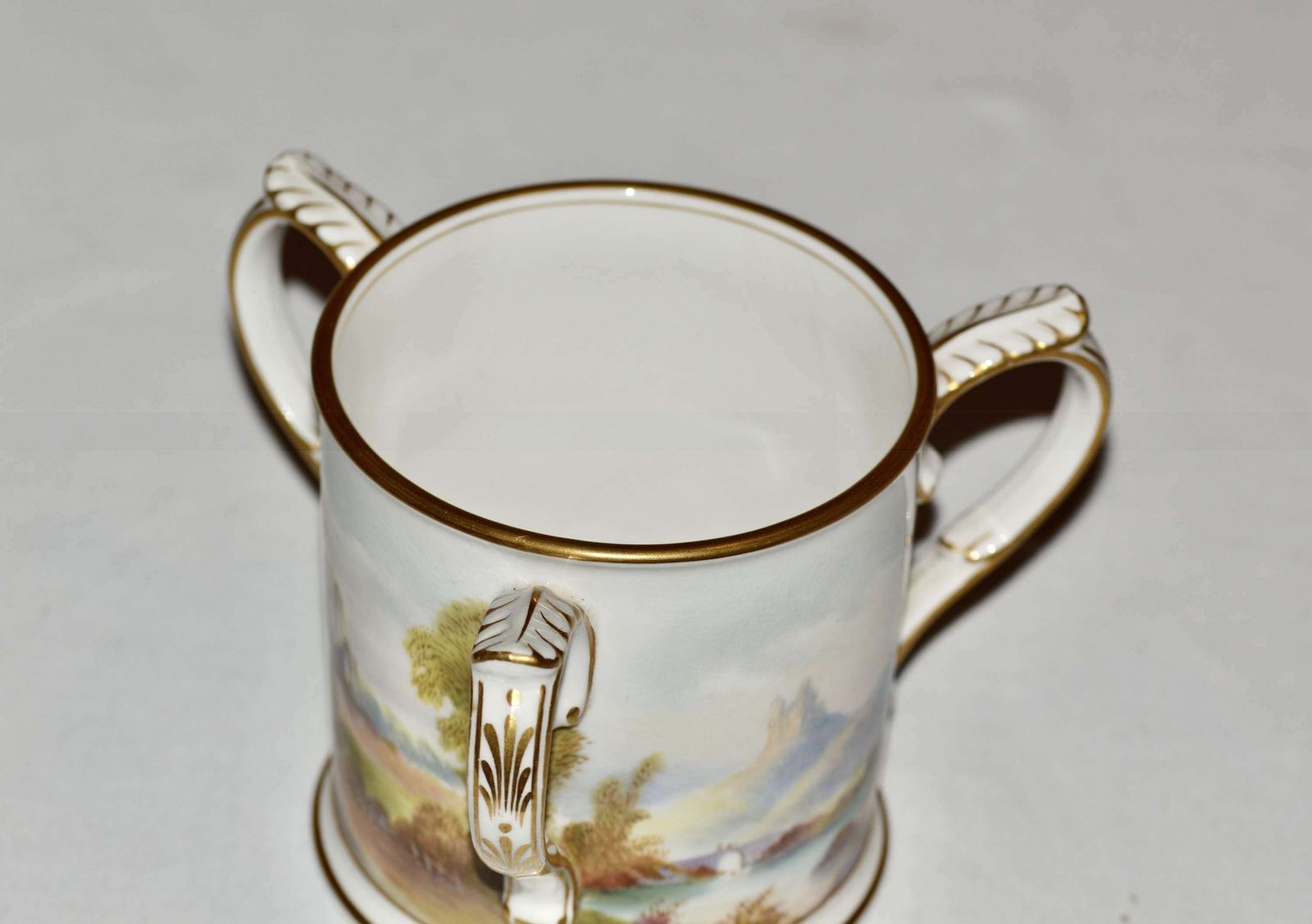 1910 Royal Worcester Porcelain Tyg   Signed ‘R Rushton’ photo 259.0