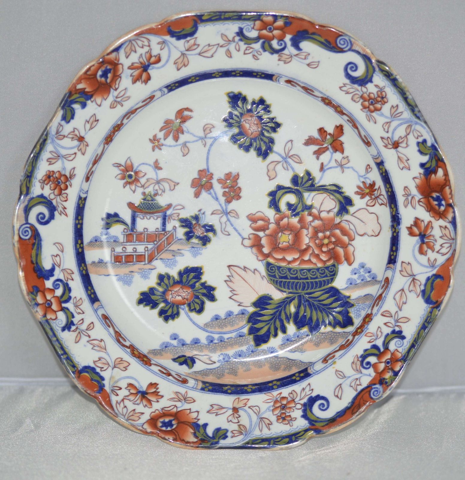 Victorian Amherst Japan Stone Ware Plate C1840 photo furniture