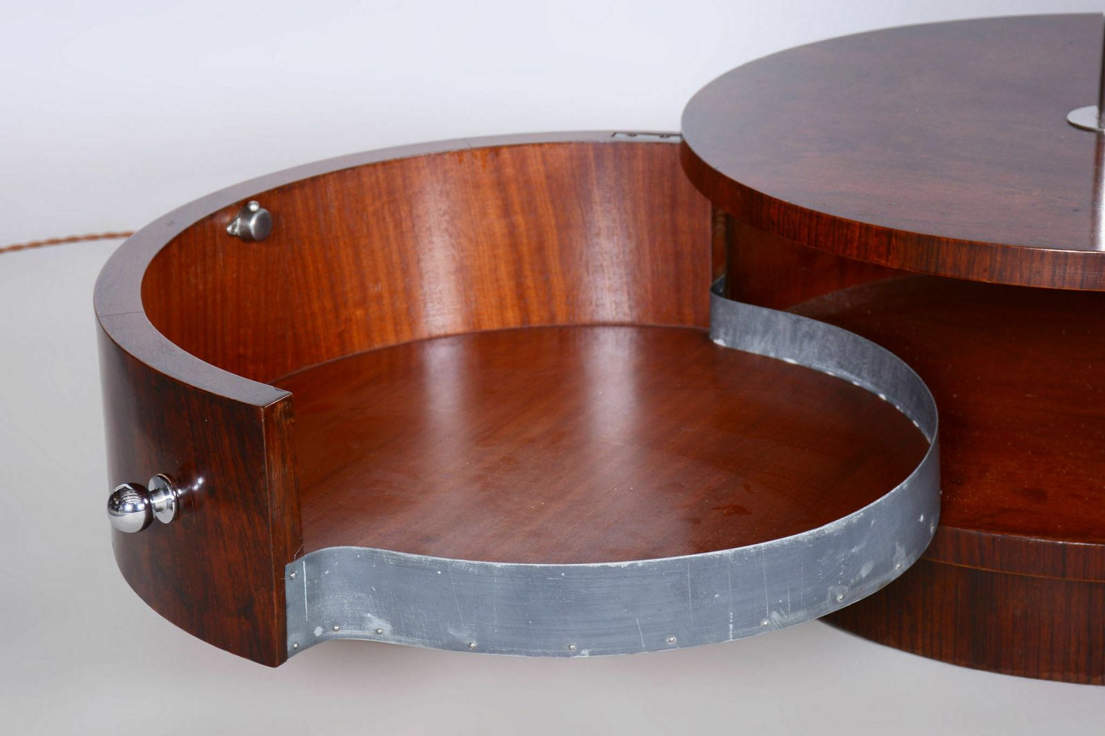 Restored Art Deco Dressing Mirror, By Halabala, Up Zavody, Walnut, Czech, 1920s photo Home Decor