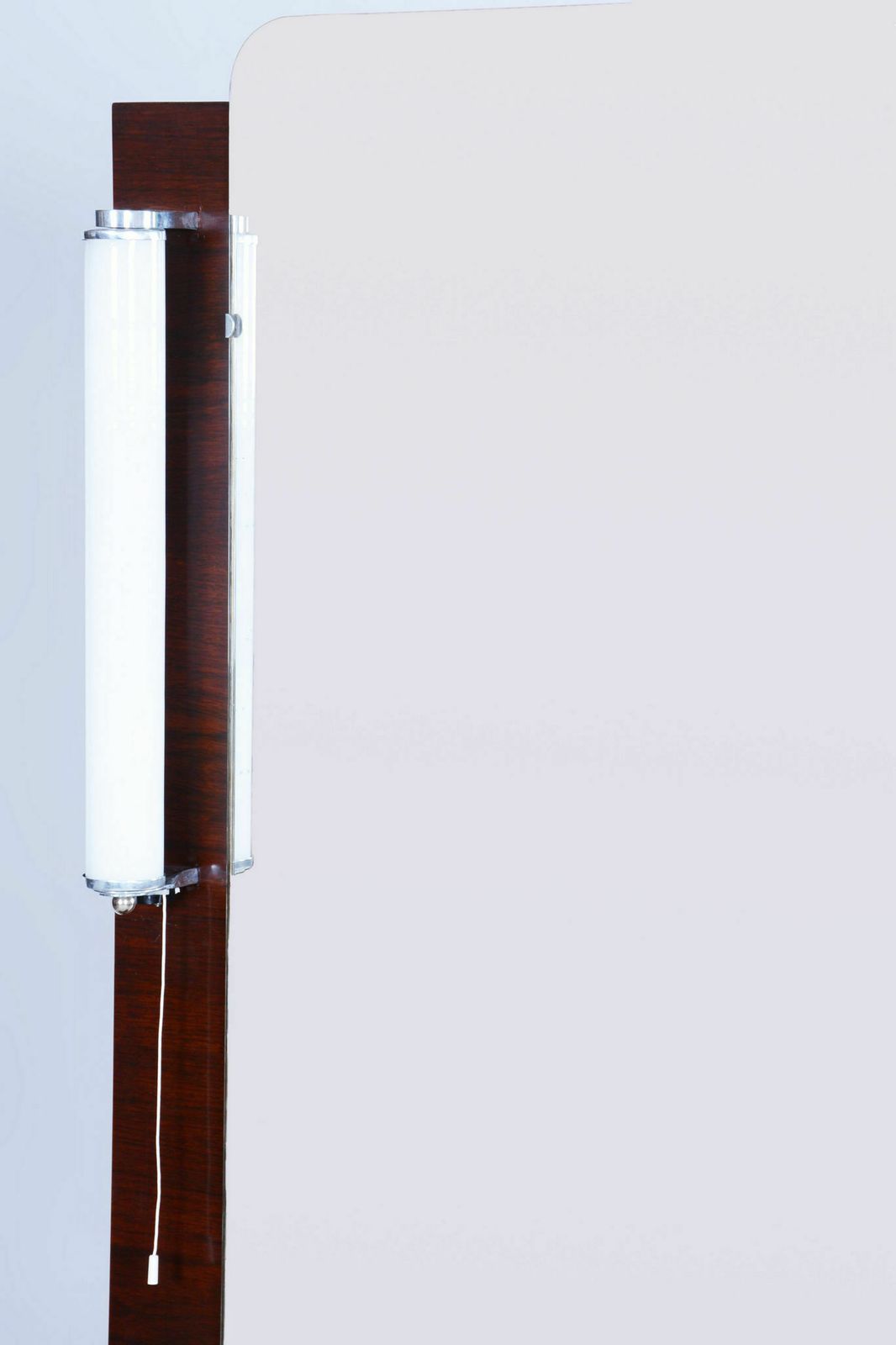 Restored Art Deco Dressing Mirror, By Halabala, Up Zavody, Walnut, Czech, 1920s photo vintage