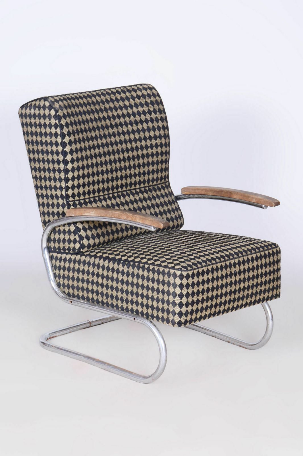 3400.0 Set Of Two Restored Bauhaus Armchairs, By Vichr A Spol., Chrome, Czech, 1930s photo