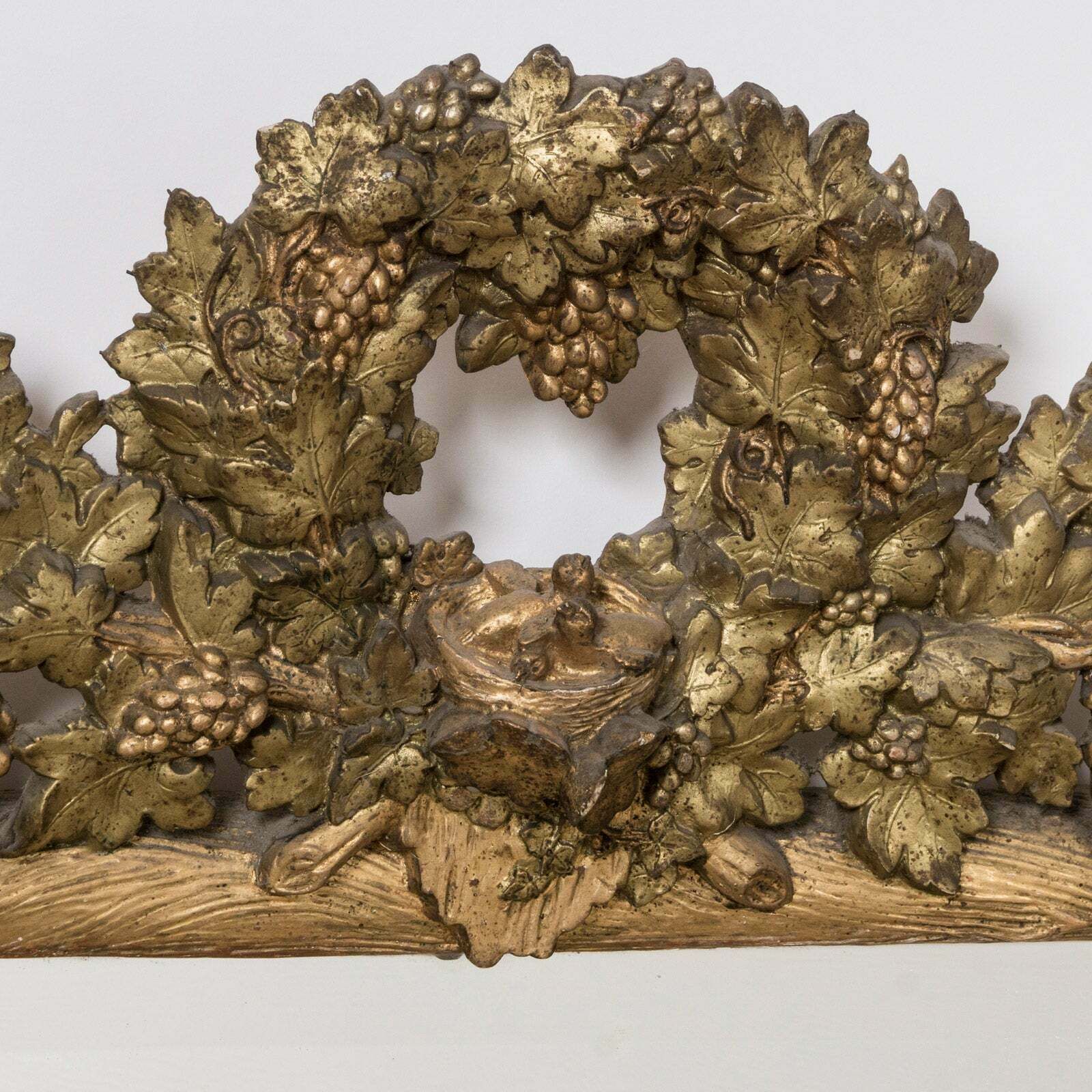 19th Century Antique French Faux Bois Bird's Nest Mirror photo Home Decor