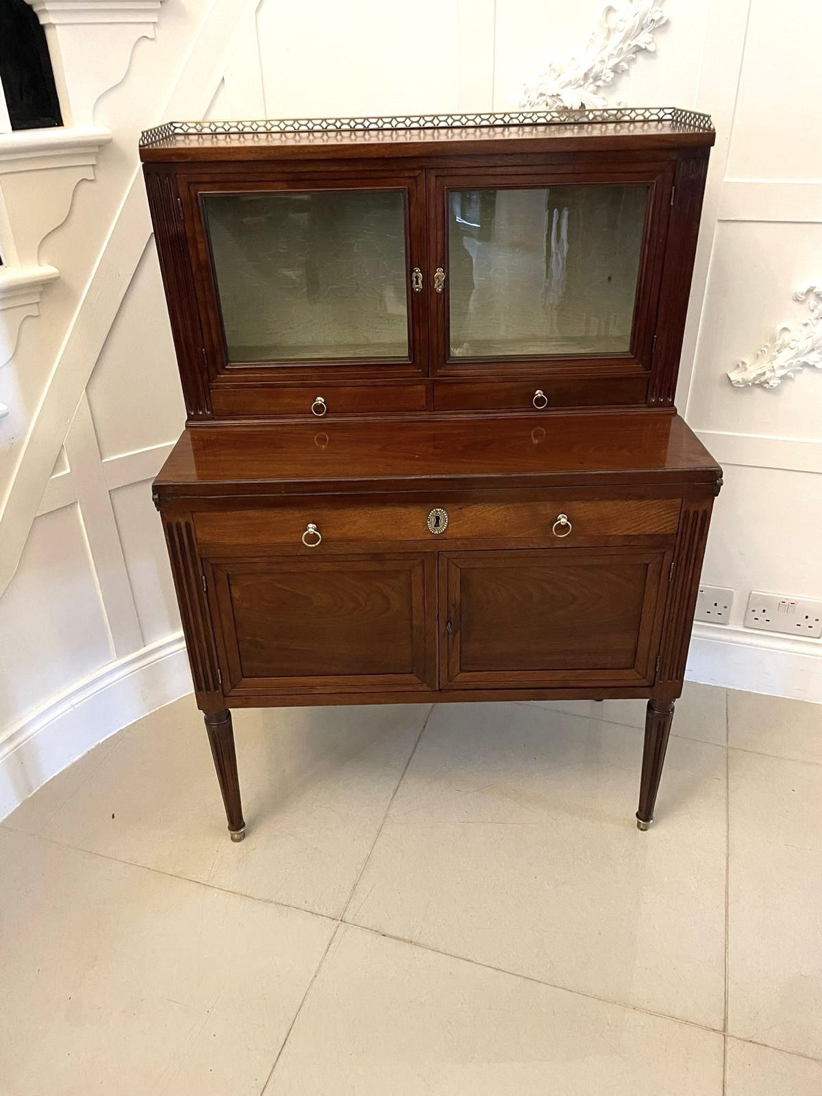 Quality Antique 19th Century French Mahogany Fold Down Desk