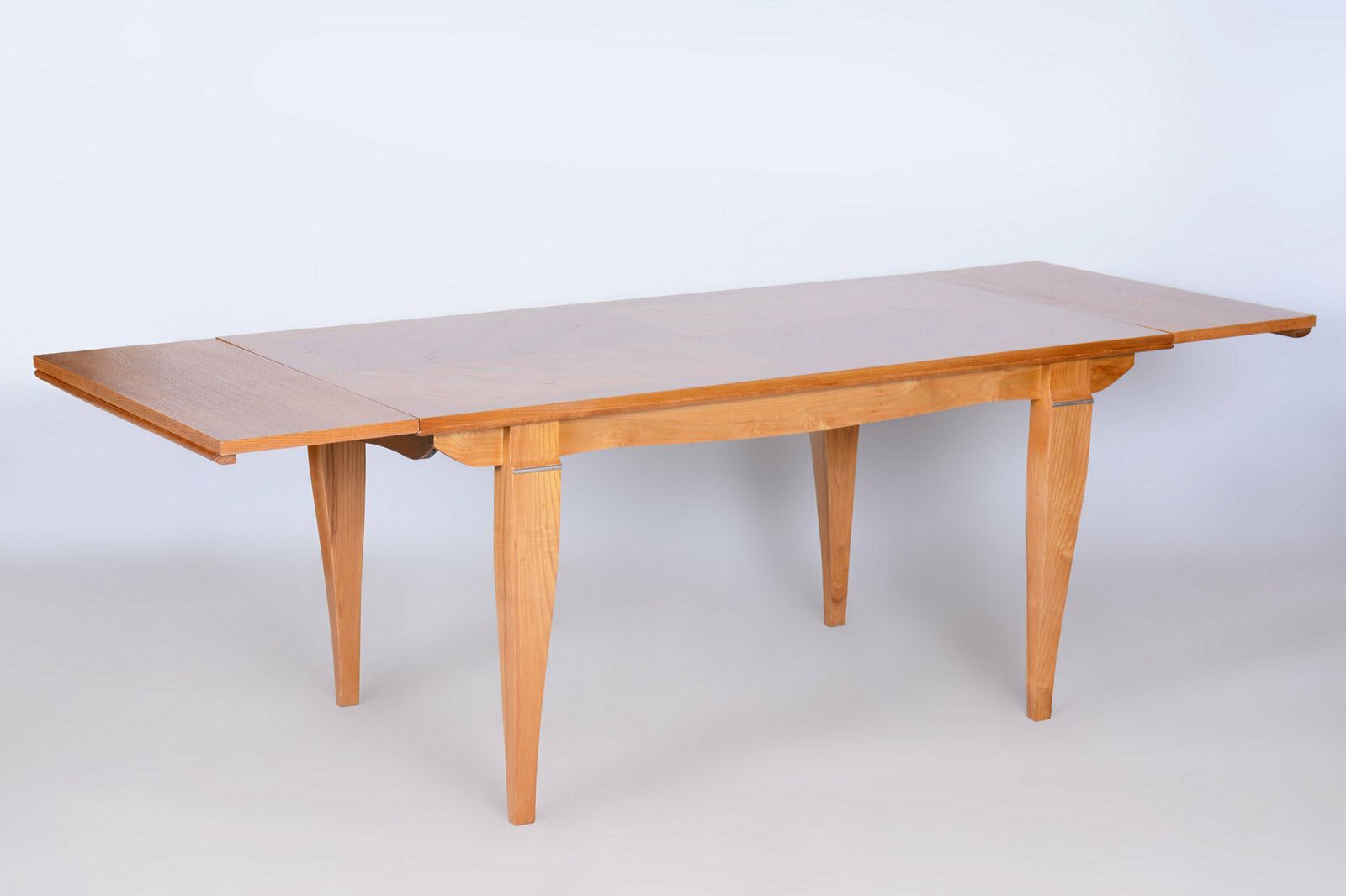 Restored Art Deco Folding Table, By J. Leleu, Oak, Spruce, France, 1920s photo for sale