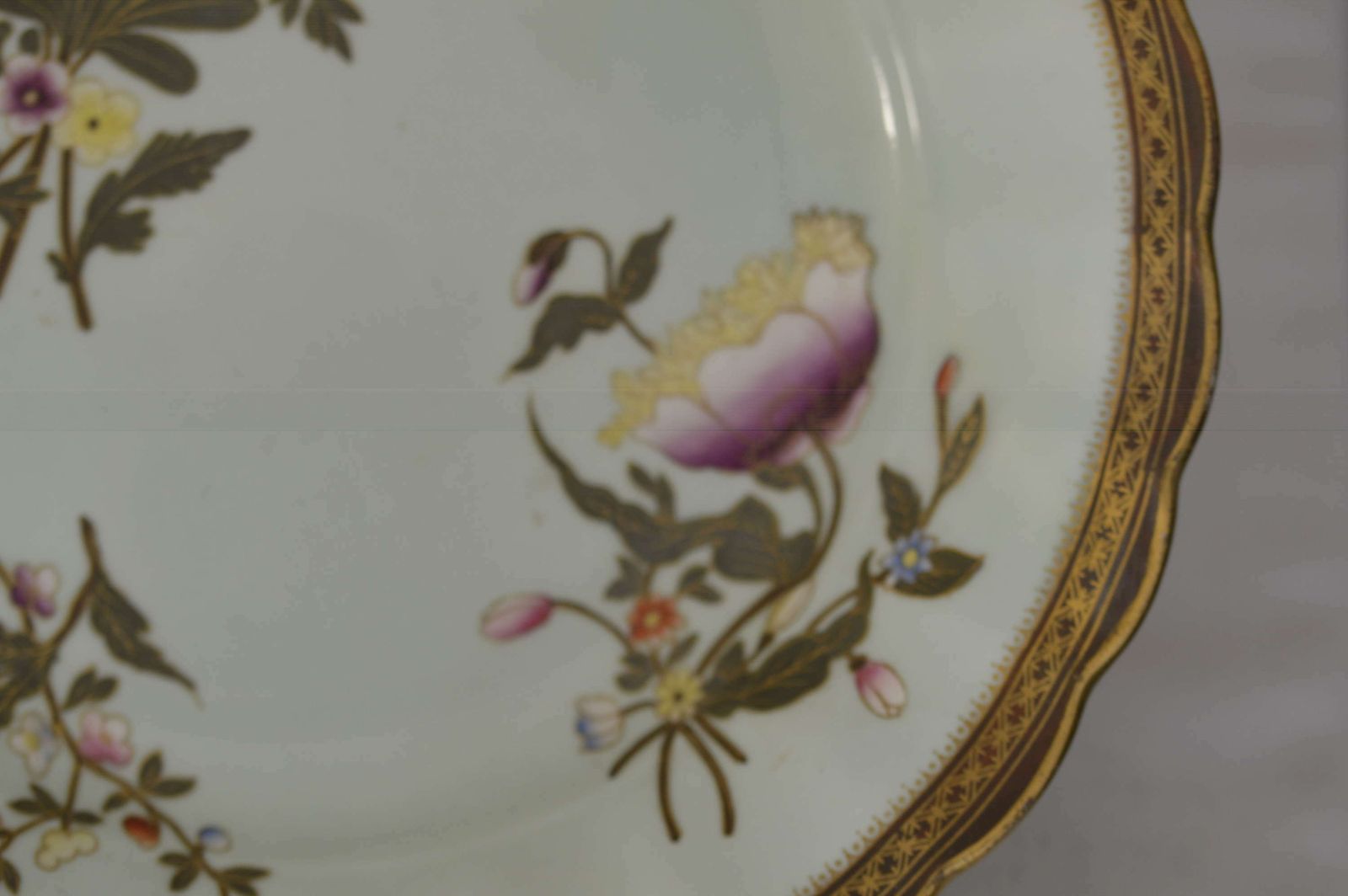A Stunning Pair 1885 Royal Worcester Porcelain Pedestal Dishes / Tazza photo vintage