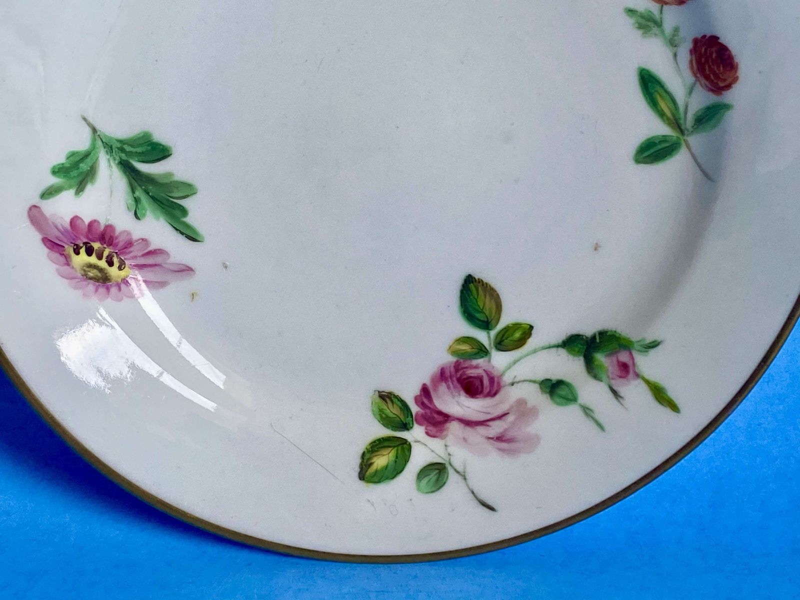 Set Of Four Swansea Porcelain Dessert Plates   Circa 1818 1820 photo vinterior