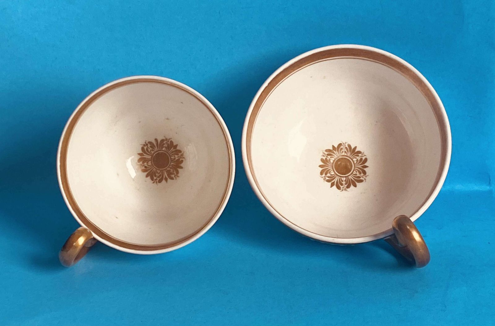 photo for sale Swansea Paris Design Porcelain Trio And Sucrier   Early 19th Century