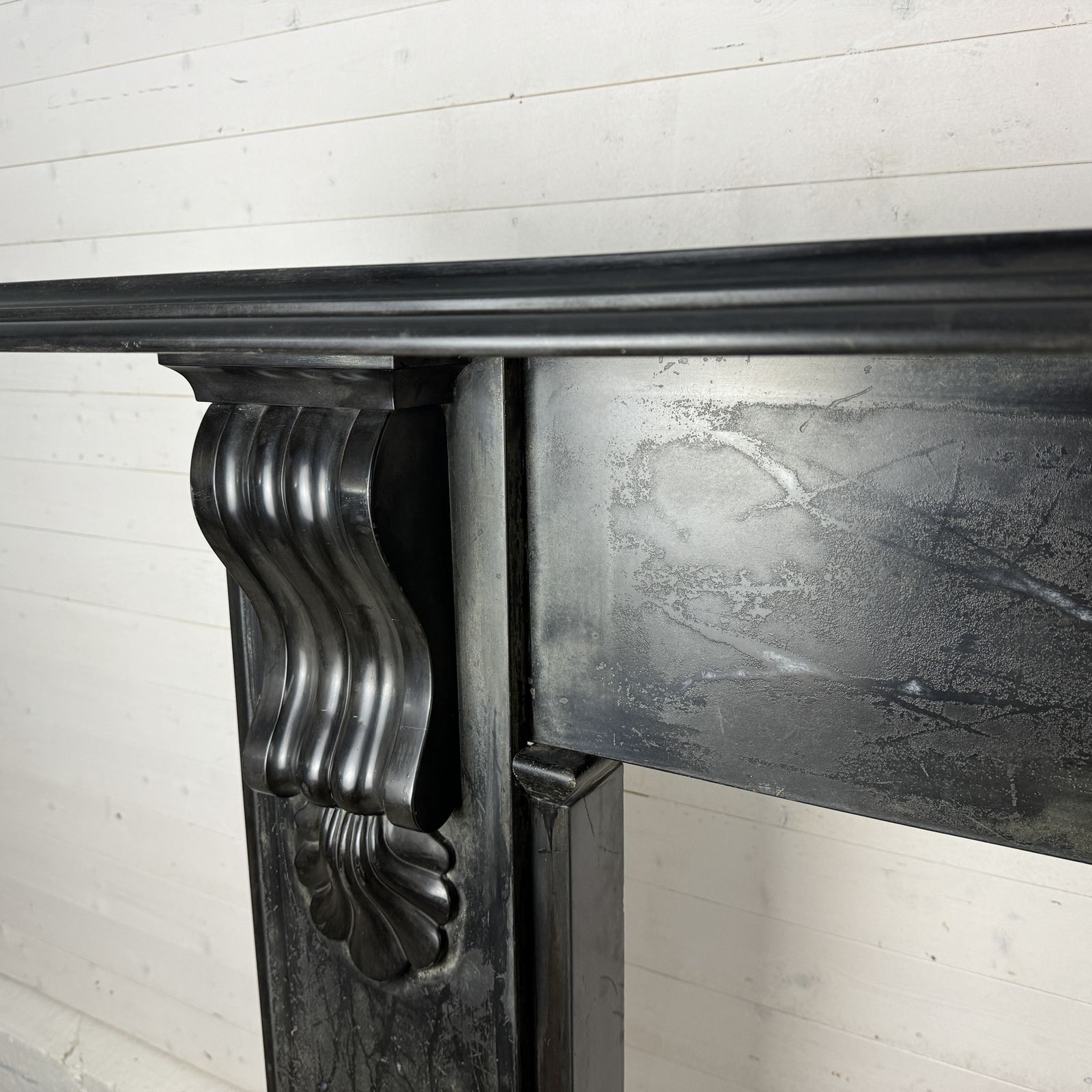 Victorian Slate Fire Surround With Worn Marbleised Finish photo buy