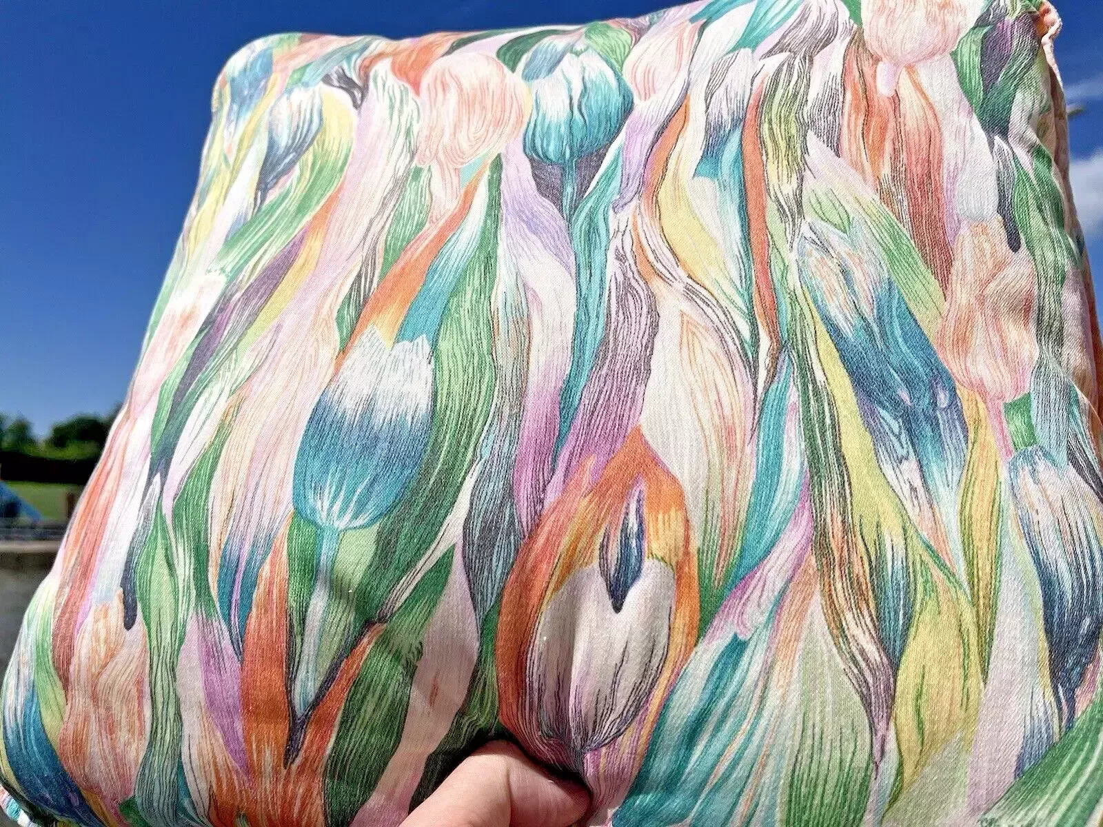 Pair Of 2 Designer Missoni Masters Floral Tulip Colourful Cushions Rrp 170 Euros photo buy