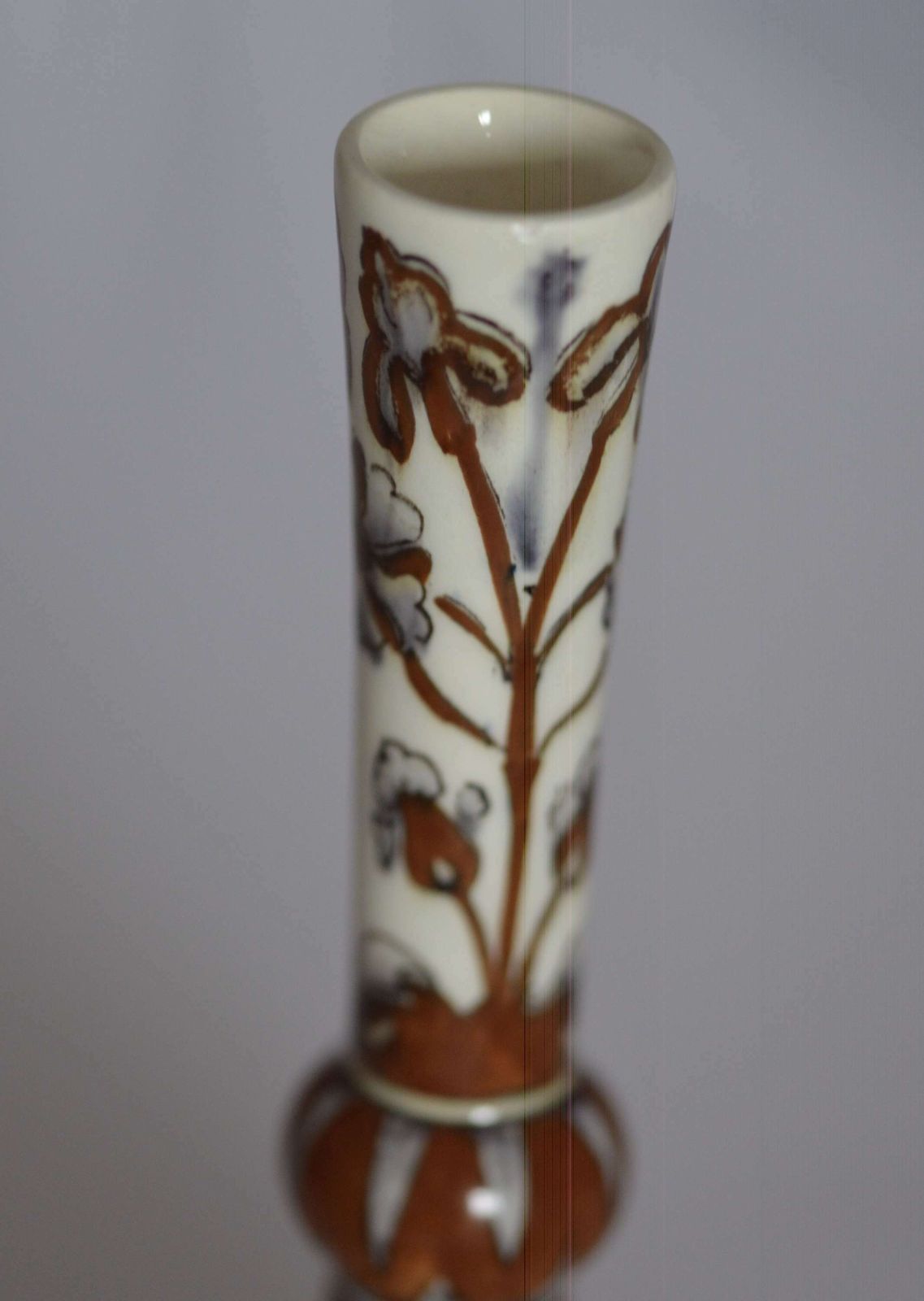 Stunning Art Nouveau 1892 Rozenburg Den Haag   Knobby Vase photo for sale