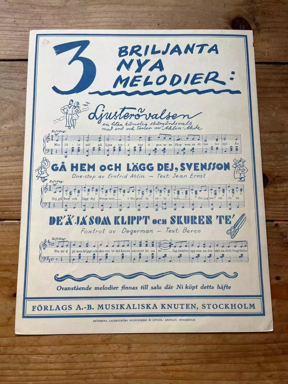 1 Framed Antique Art Deco Illustrated Swedish Sheet Music Film Poster Wall Art photo buy