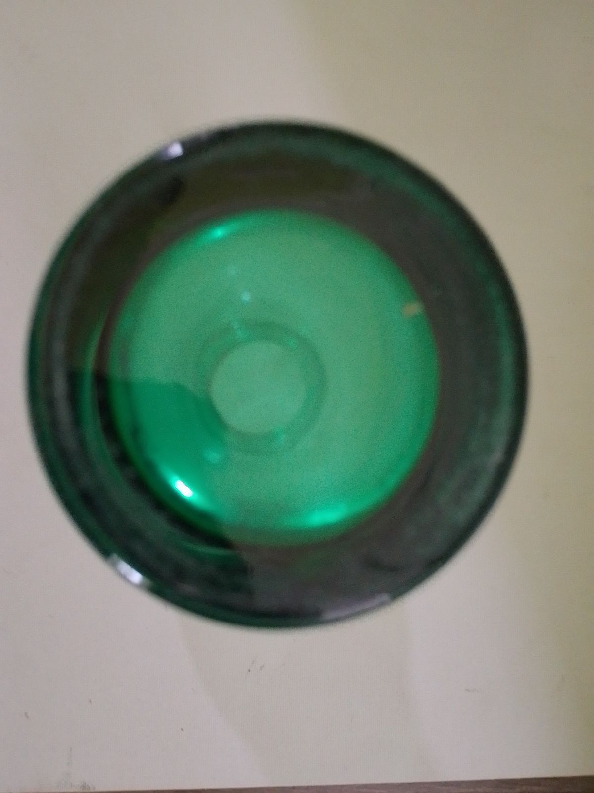 Riihimaki Lasi Oy  Green Glass "Tulppaani" Vase Designed By Tamara Aladin photo furniture