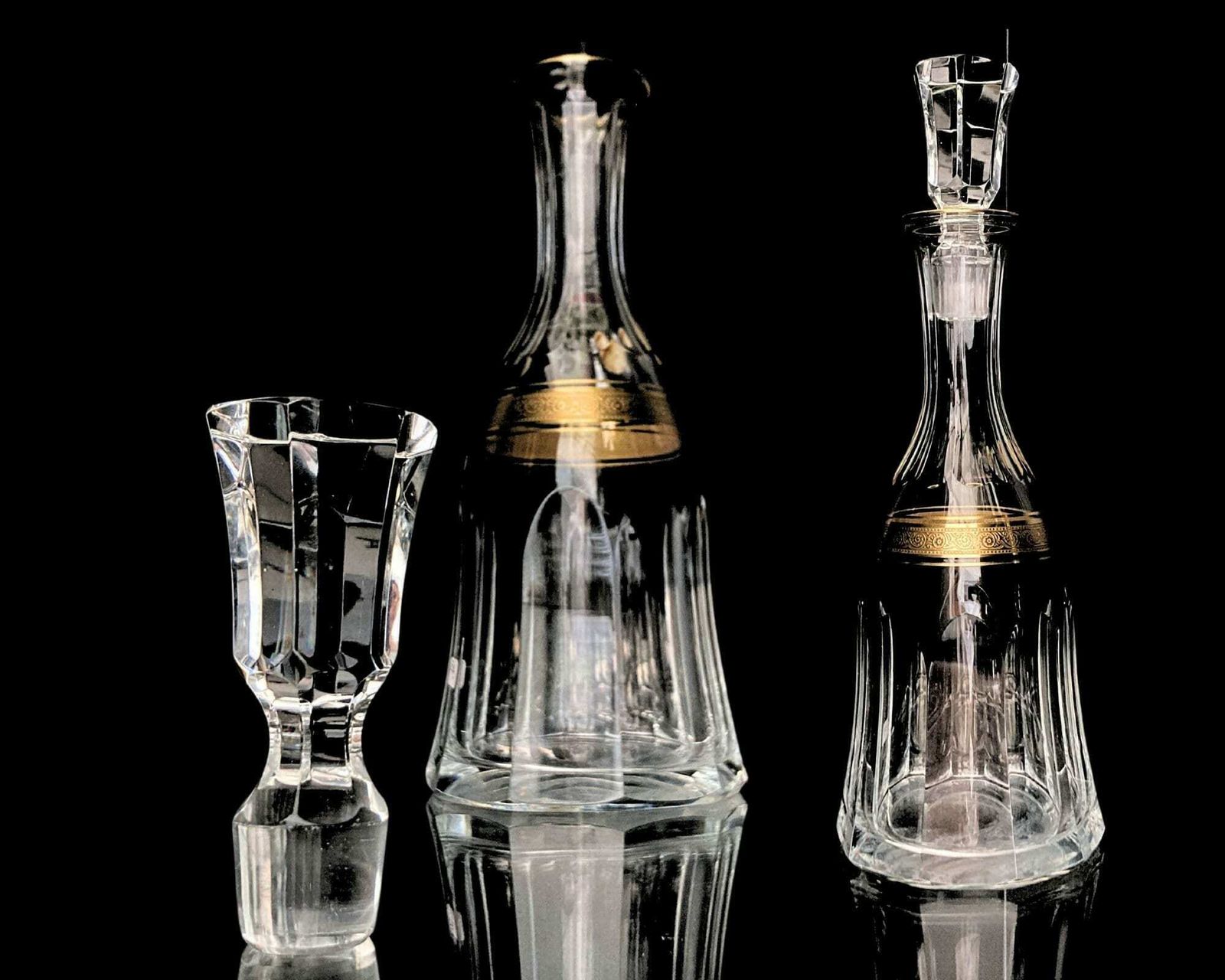 Crystal Decanter Gold | 1pcs | 24k By Theresienthal (Minton Borte) photo furniture