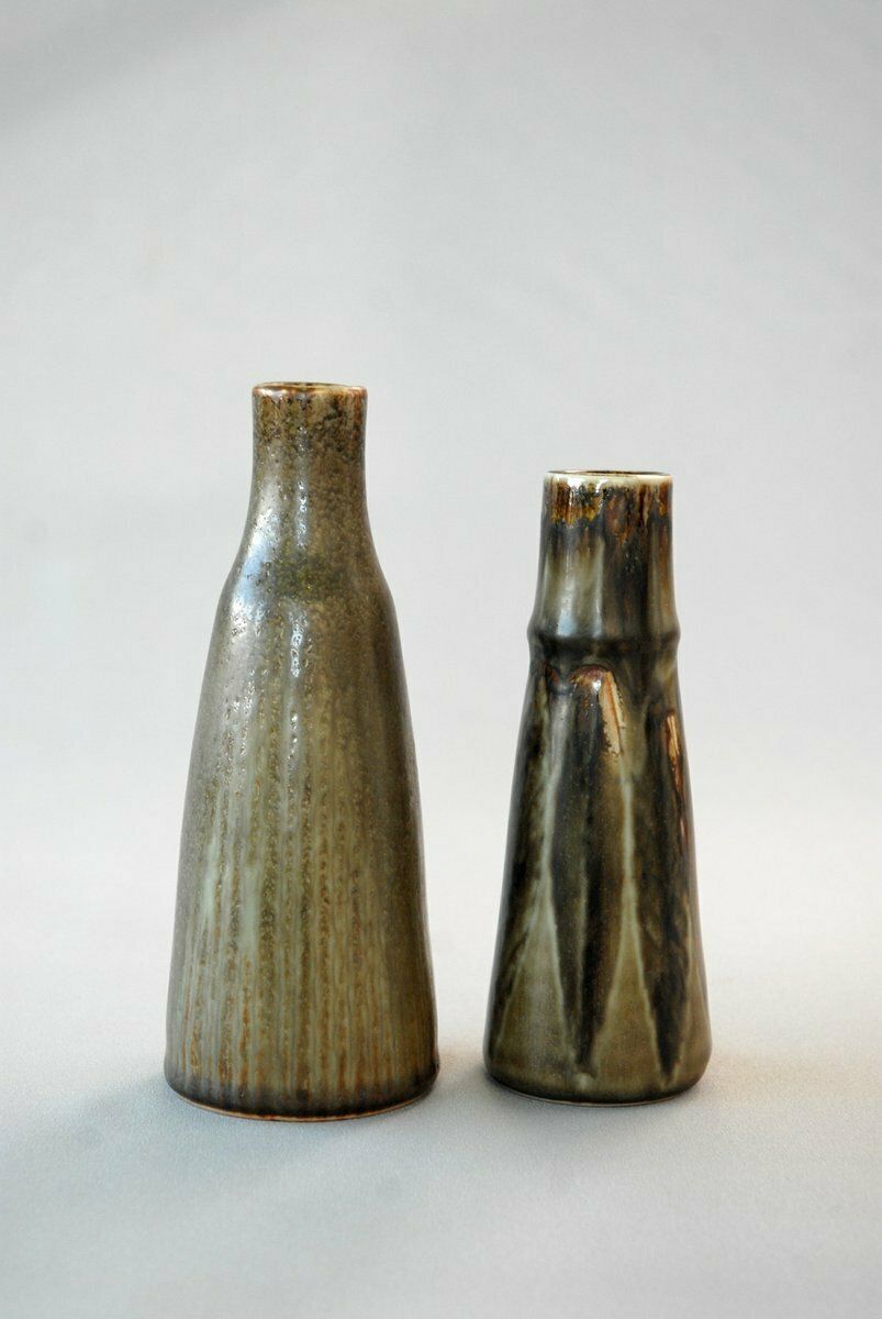 Studio Vases By Carl Harry Stålahane For Rörstrand, Sweden, 1950s. Set Of 2 photo vinterior