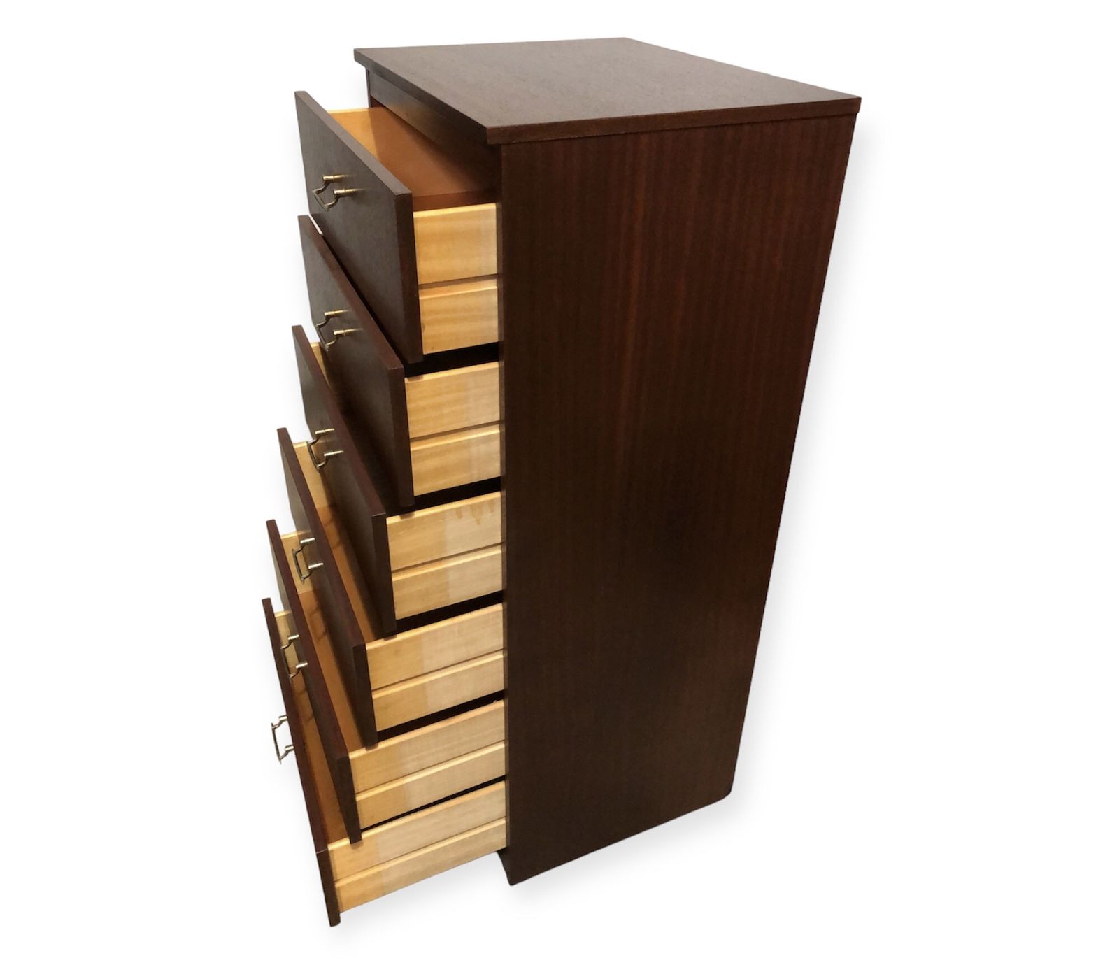 Mid Century Retro Tallboy Chest / Tallboy Chest Of Drawers By Remploy photo 399.0