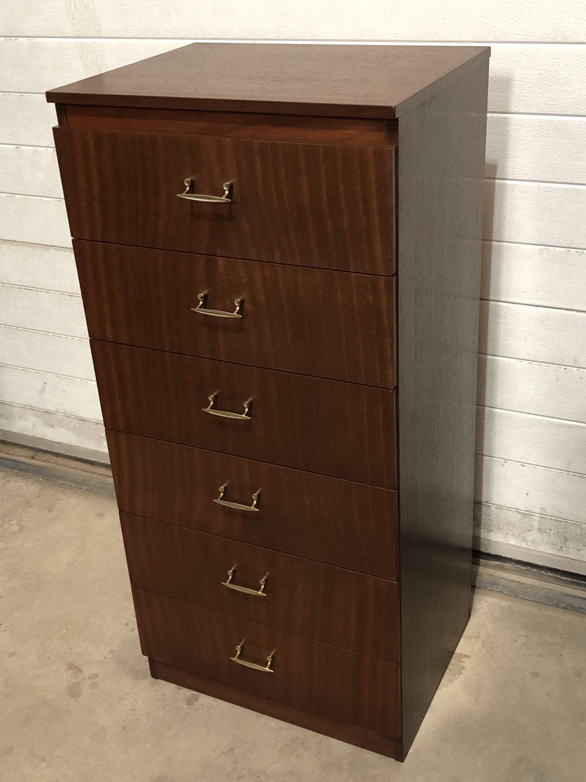 photo buy Mid Century Retro Tallboy Chest / Tallboy Chest Of Drawers By Remploy