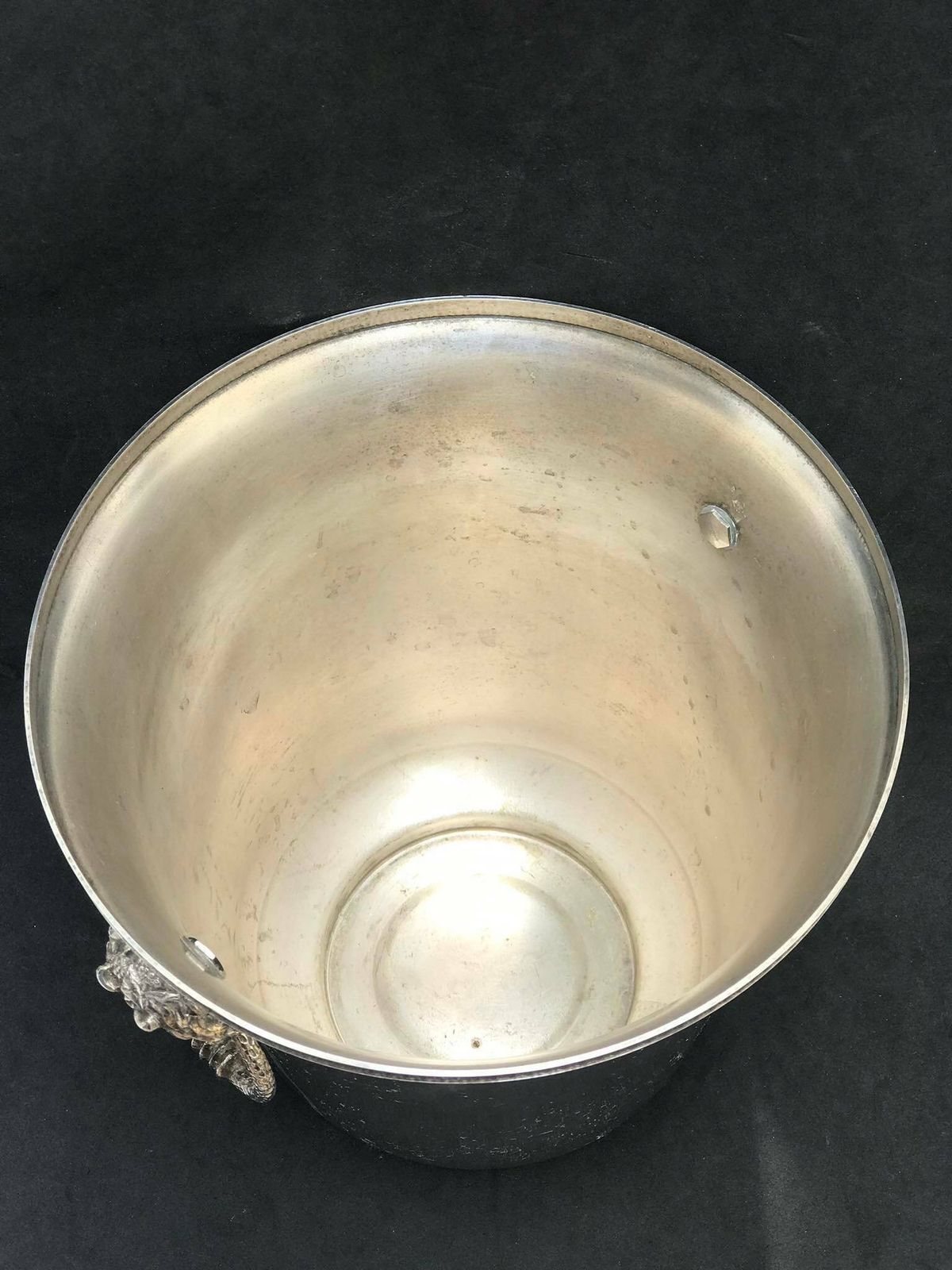 Champagne Bucket Silver Plated Handles Bacchus Demons Decor Bar Cart Christmas Table Wine Chiller Cooler Gift For Wedding Gift Man Cave photo buy
