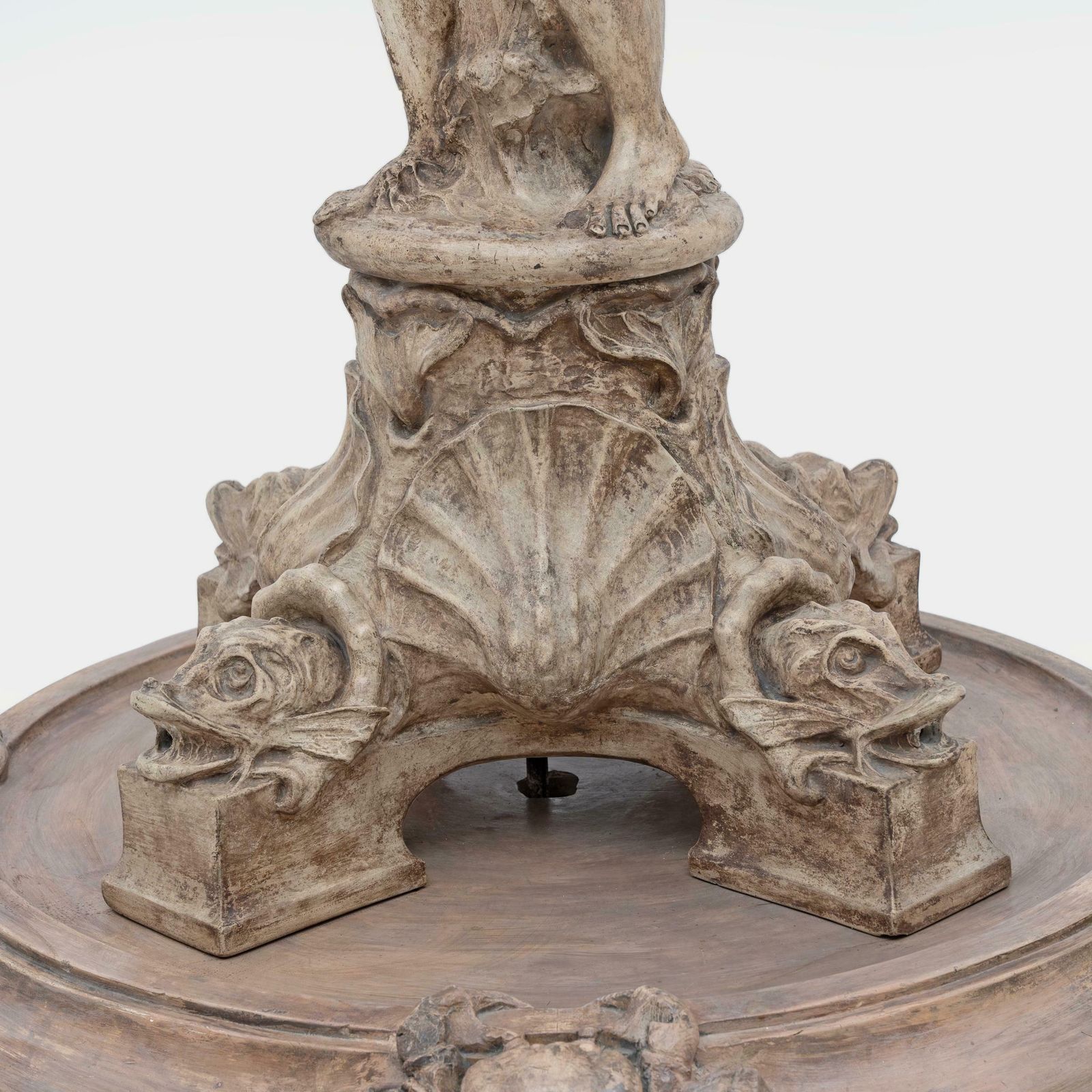 photo vintage Neo Renaissance Italian Terracotta Fountain. Tuscany, Early 19th Century
