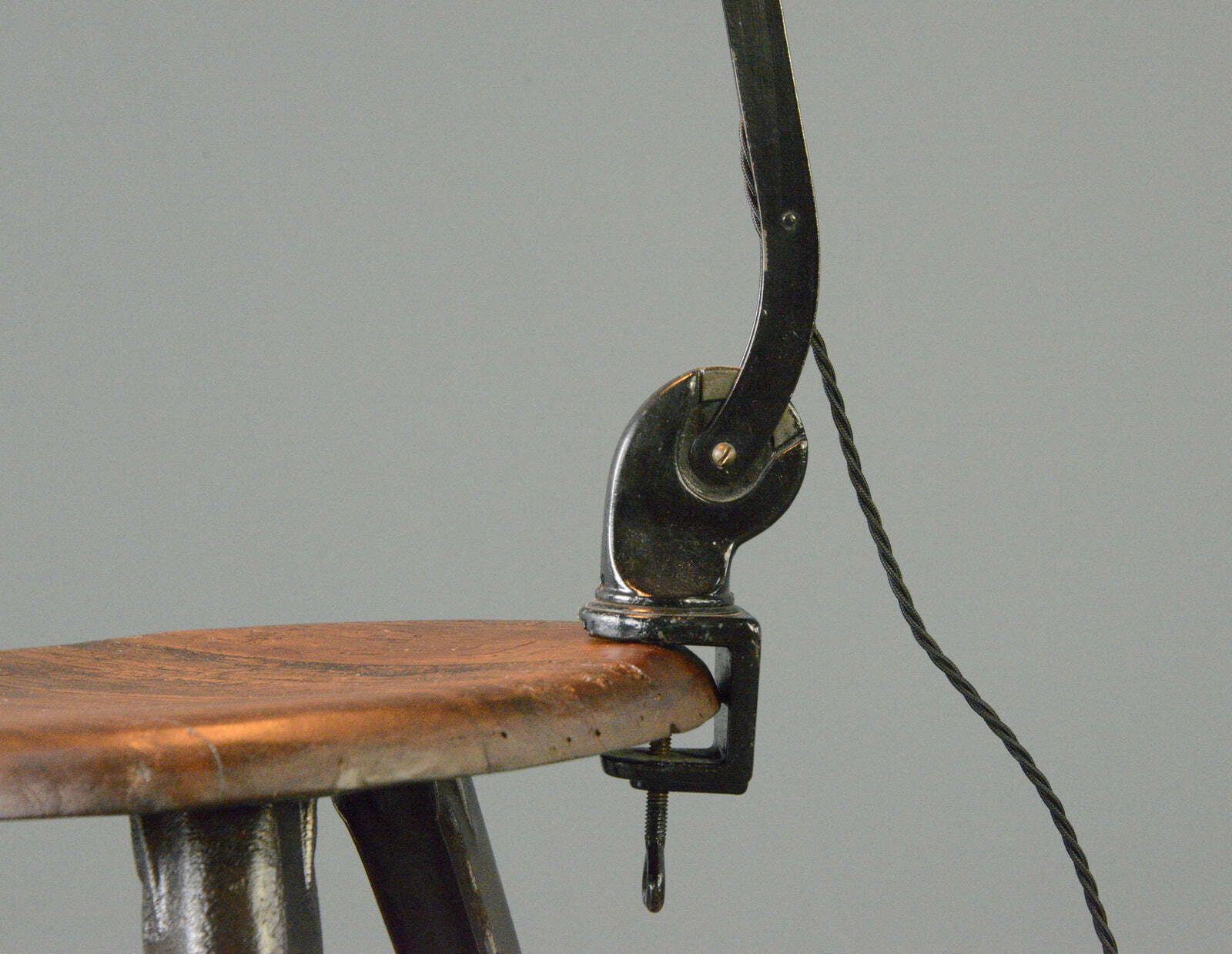 Clamp On Desk Lamp By Viktoria Circa 1930s photo for sale