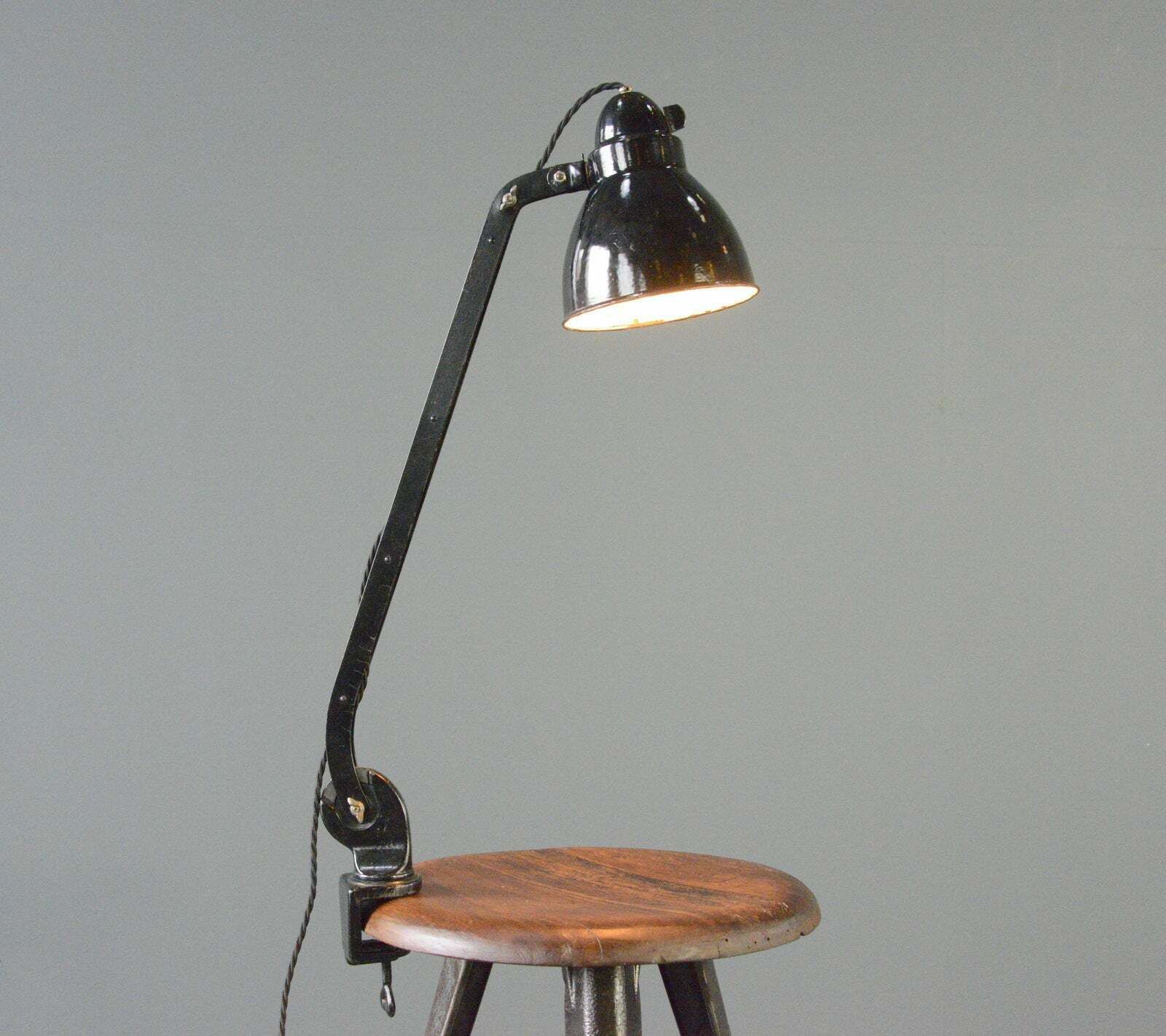 photo for sale Clamp On Desk Lamp By Viktoria Circa 1930s