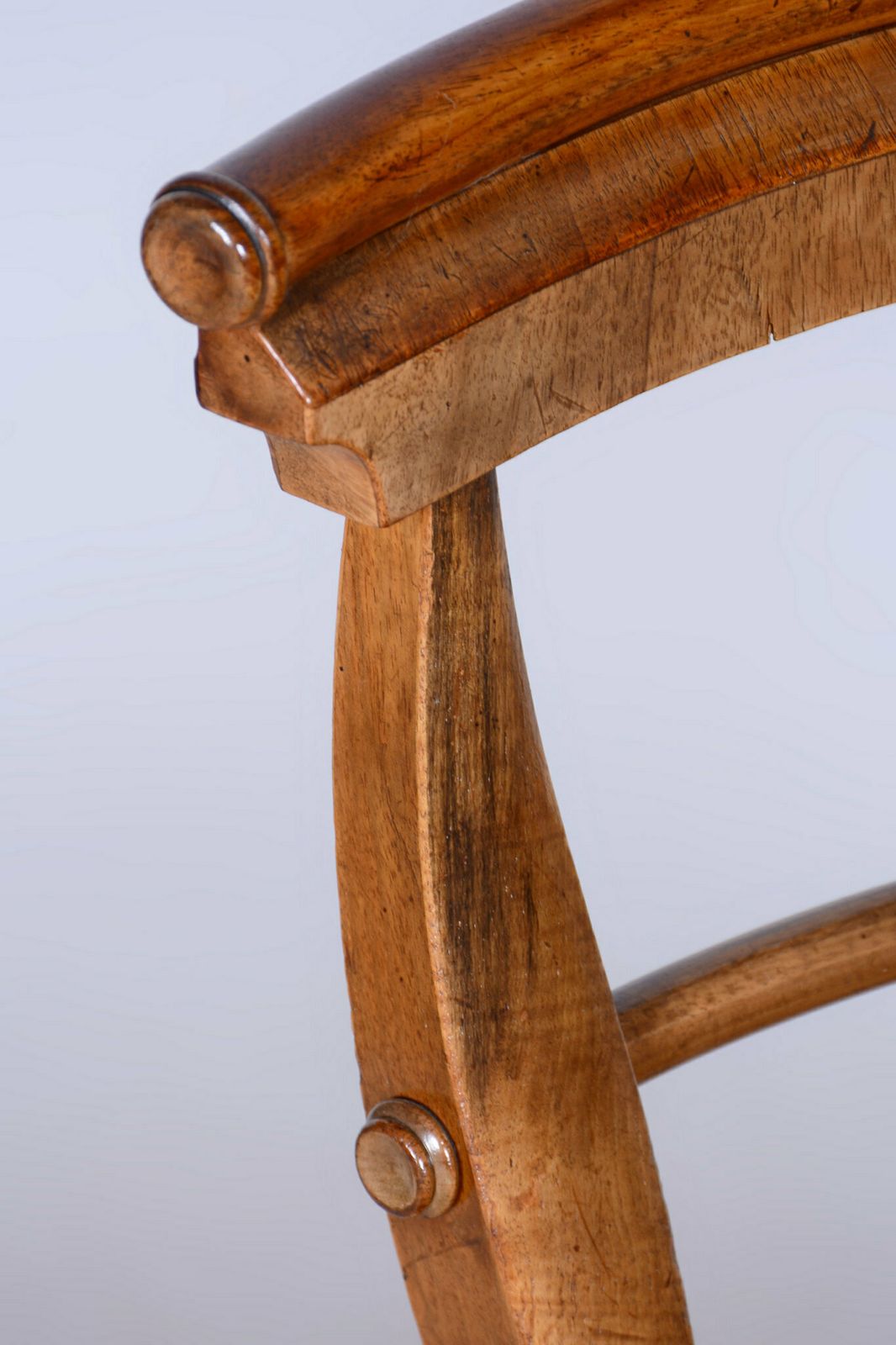 Restored Biedermeier Armchair, Cherry Tree, Upholstery, Austria, 1820s photo buy