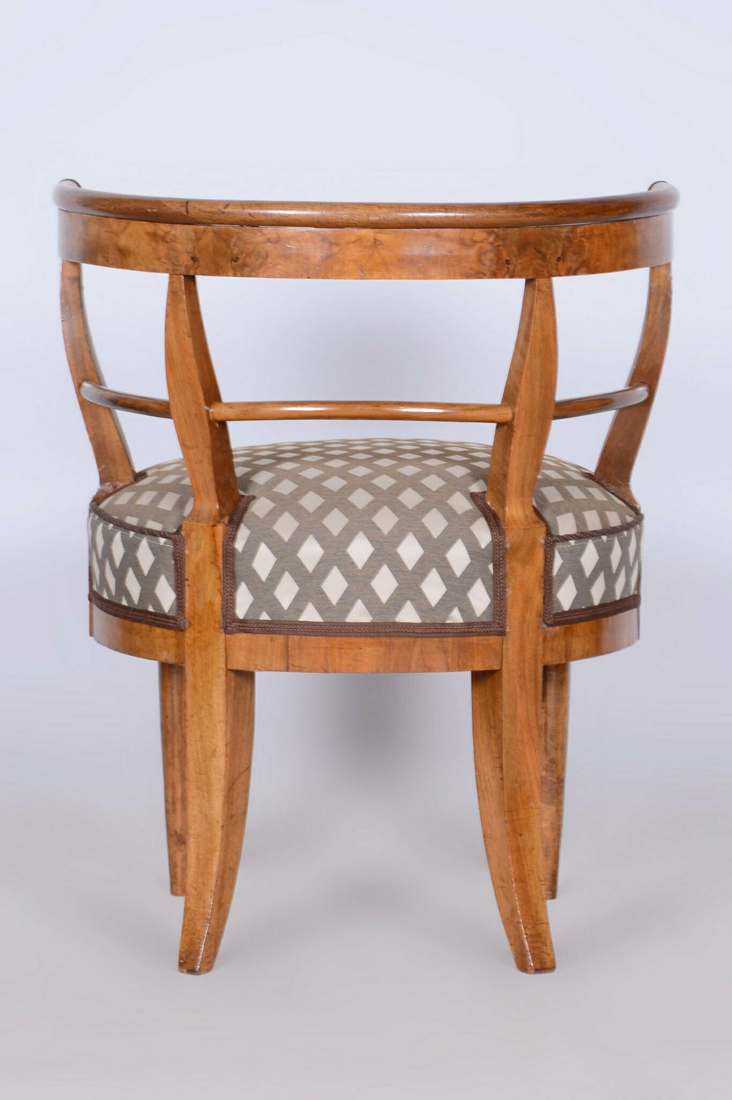 Restored Biedermeier Armchair, Cherry Tree, Upholstery, Austria, 1820s photo vintage