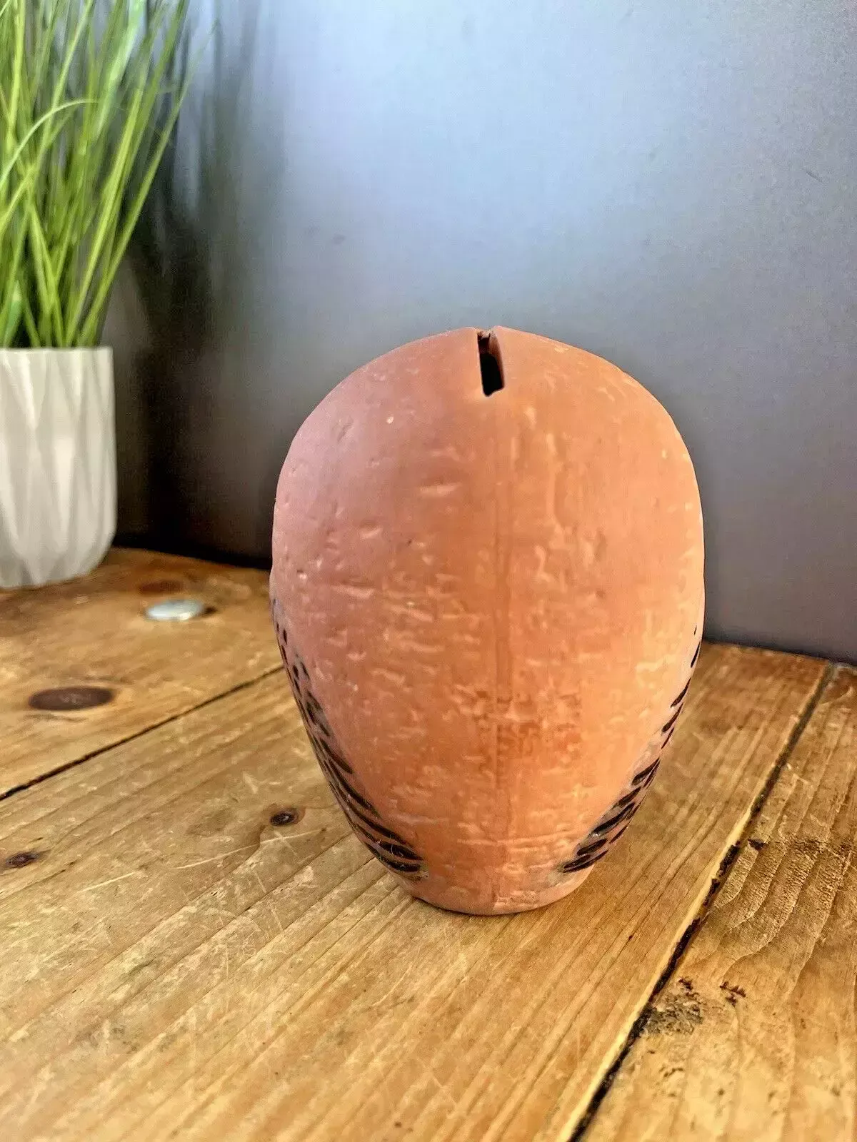 V.Rare 60's Mid Century Modern Swedish Rorstrand Folk Owl Money Bank Box & Coins photo for sale
