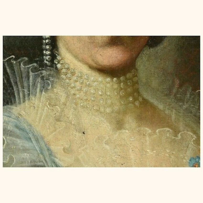 Signed 18th Century Oil Portrait Of An Aristocratic Viennese Woman photo buy