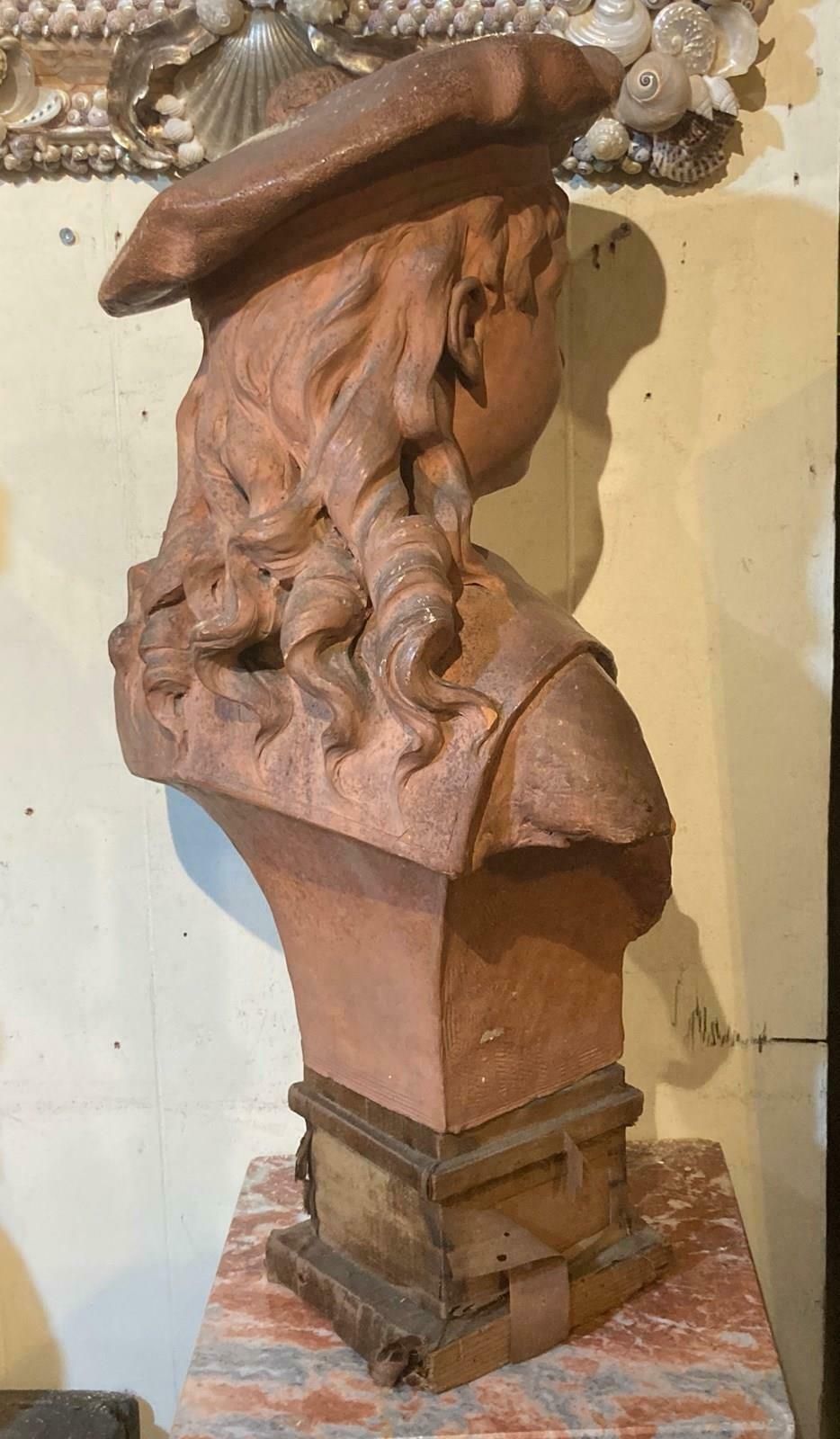 19thc, Signed Terracotta Bust Of 'Matelot' Boy photo furniture