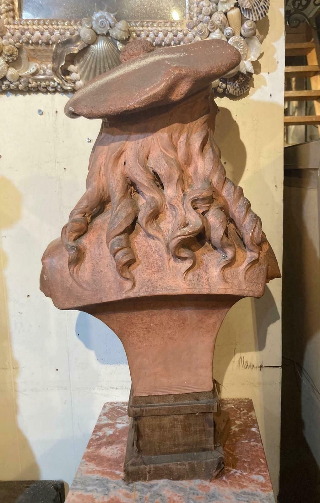 19thc, Signed Terracotta Bust Of 'Matelot' Boy photo for sale